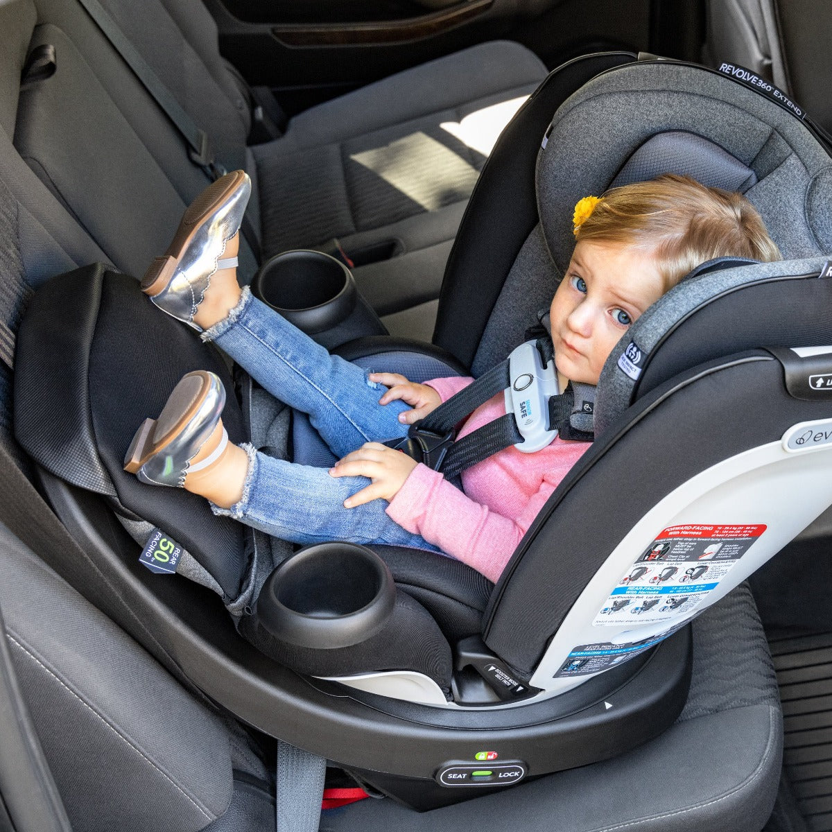 Evenflo - Gold Revolve 360 Extend All-In-One Rotational Car Seat w/ Sensorsafe - Image 12