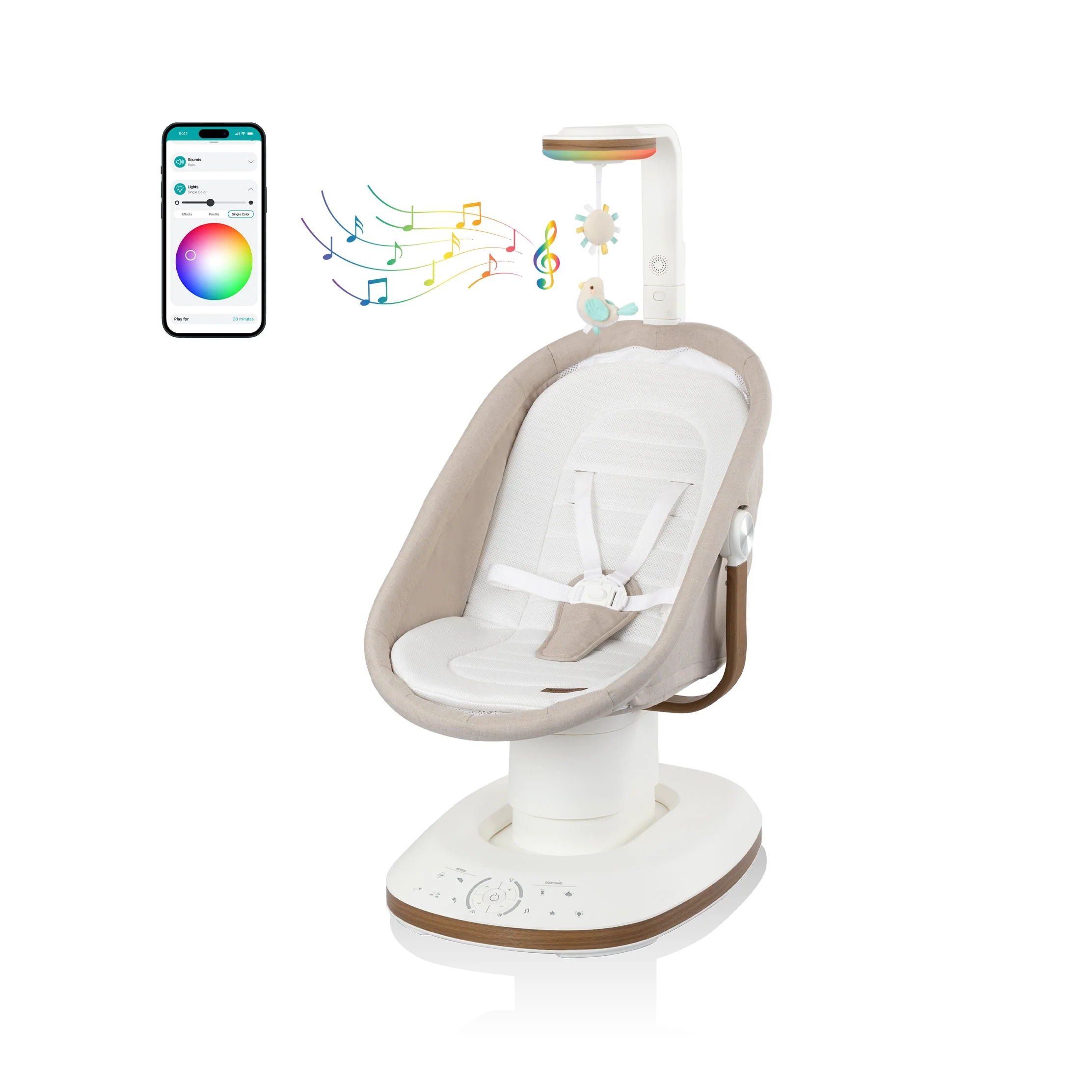 Evenflo - Elara 2-in-1 Smart Motion Swing & Soothing Nest - Image 2