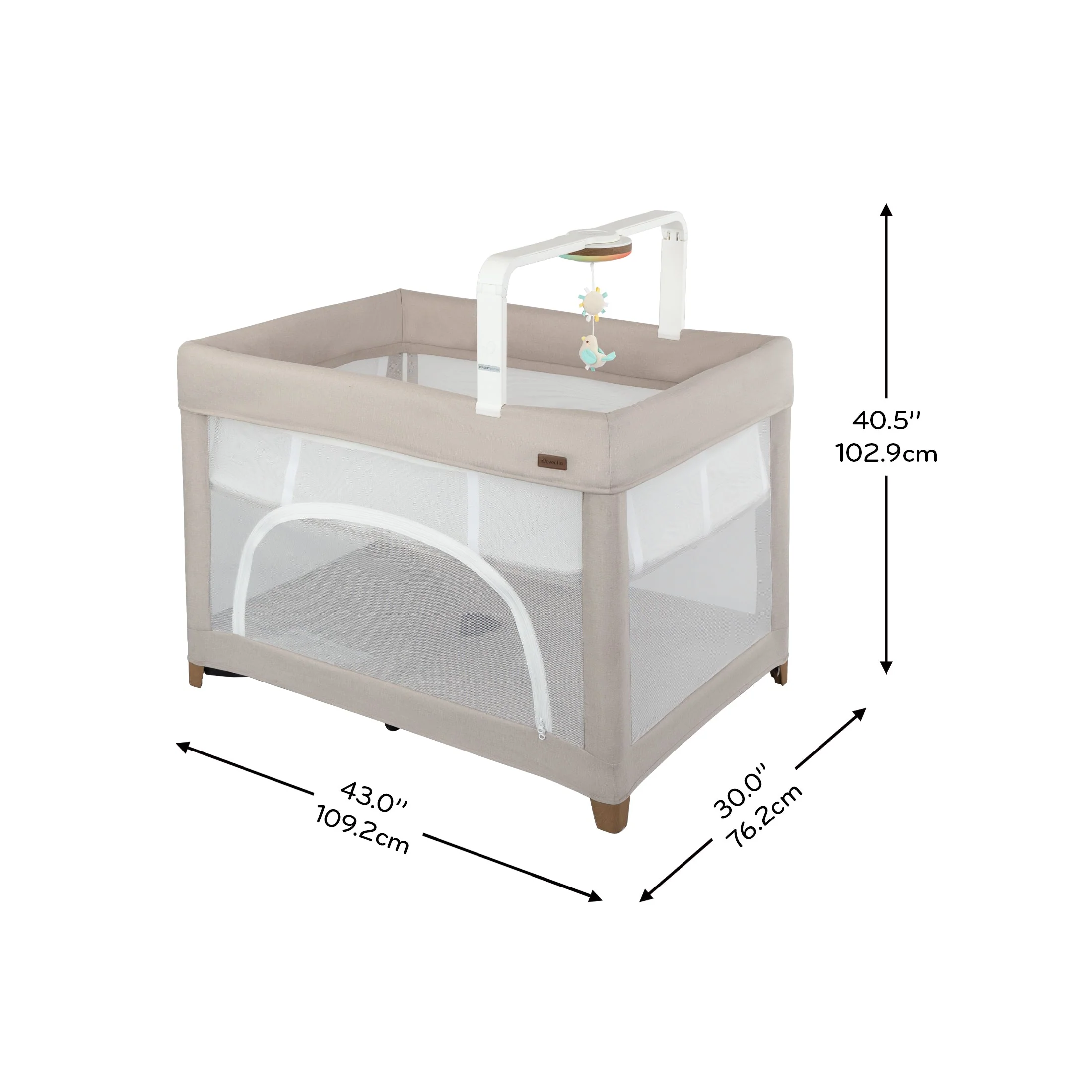 Evenflo - Eris One-Hand Playard with Bassinet - Image 11