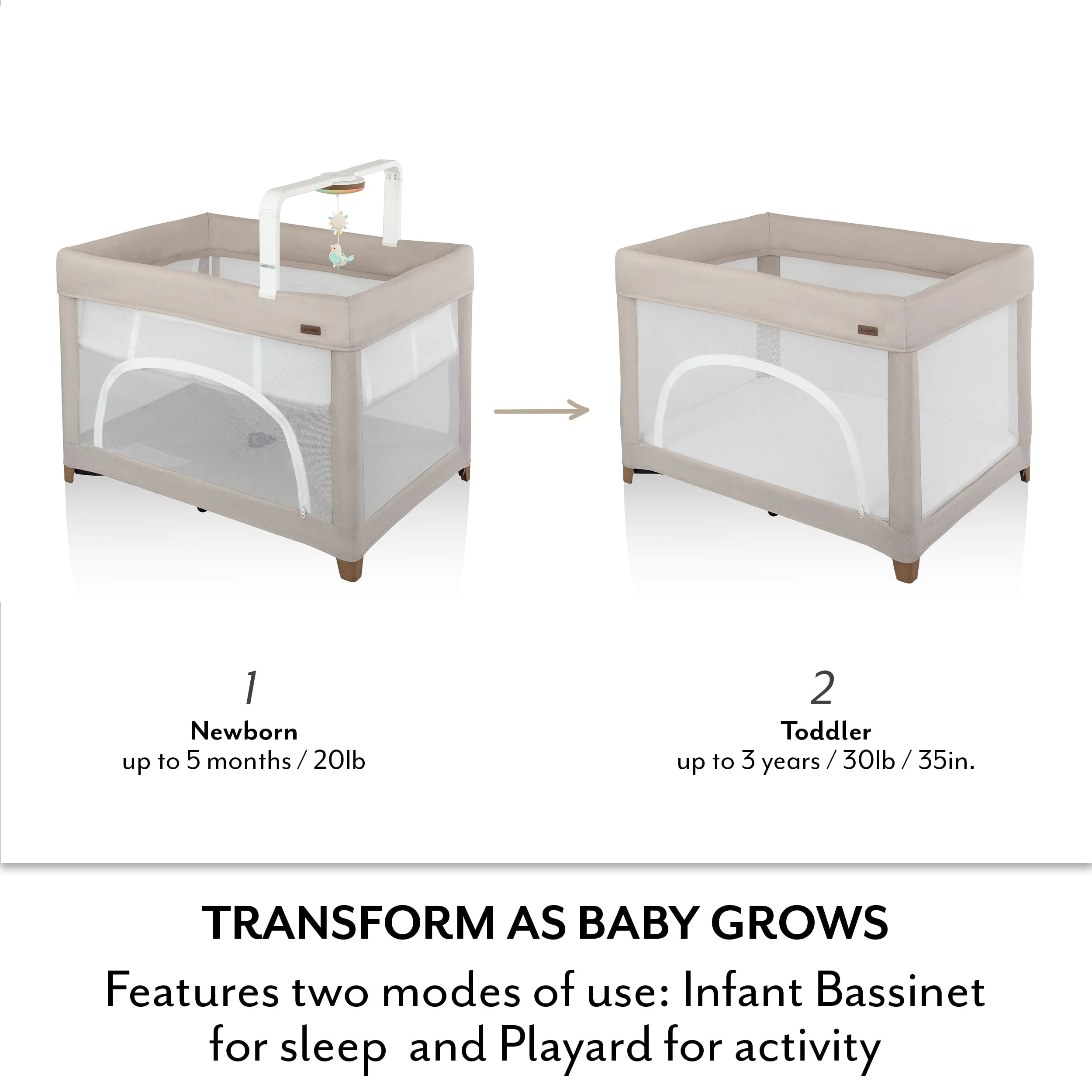 Evenflo - Eris One-Hand Playard with Bassinet - Image 16