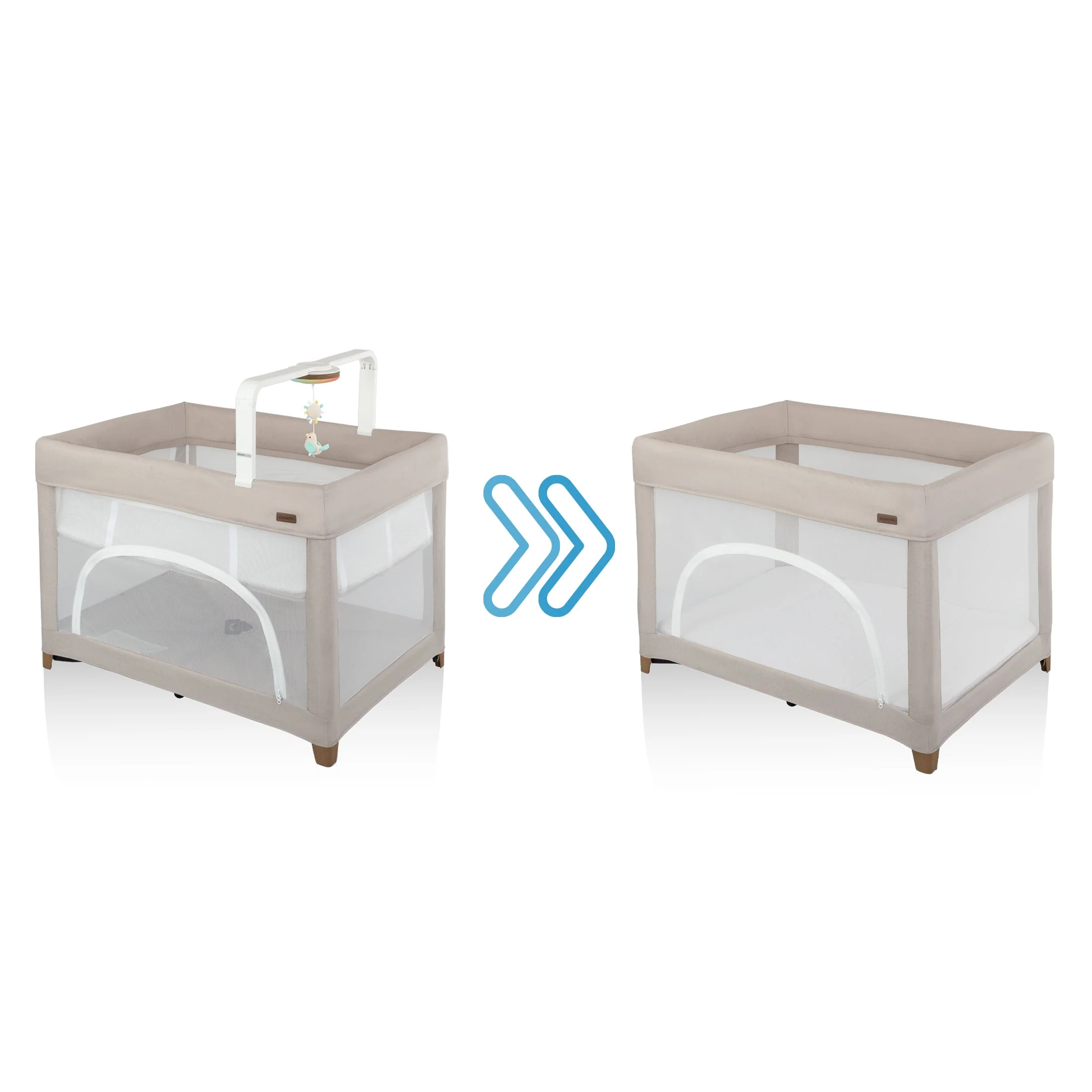 Evenflo - Eris One-Hand Playard with Bassinet - Image 3