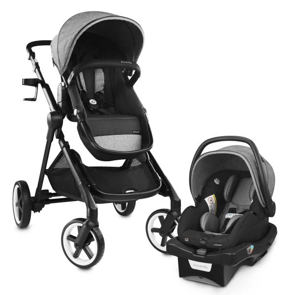 Evenflo - GOLD SensorSafe Pivot Xpand Smart Travel System w/ LiteMax Infant Car Seat