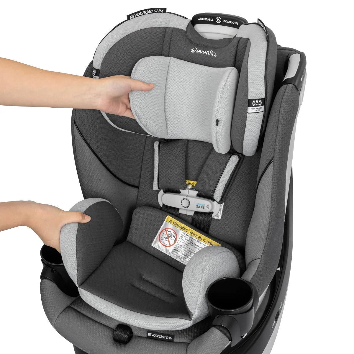 Evenflo - Gold Revolve 360 Slim 2-in-1 Rotational Car Seat with Sensor Safe - Image 11