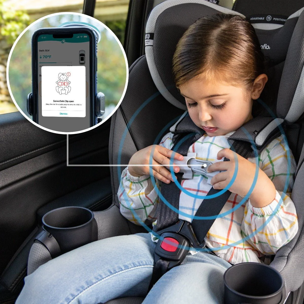 Evenflo - Gold Revolve 360 Slim 2-in-1 Rotational Car Seat with Sensor Safe - Image 16