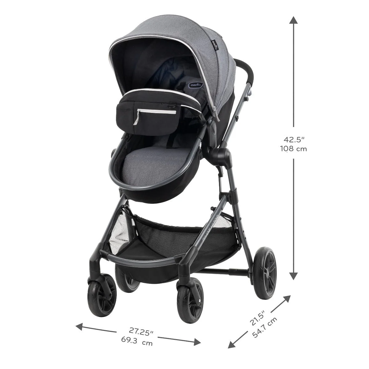 Evenflo - Pivot Vizor Travel System with Litemax Infant Car Seat - Image 18