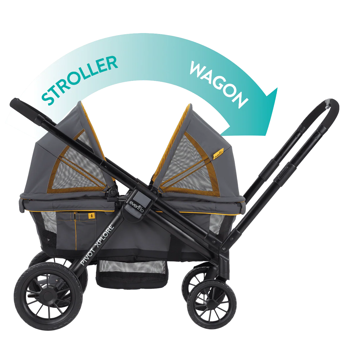 Evenflo - Pivot Xplore All-Terrain Stroller Wagon - Image 6