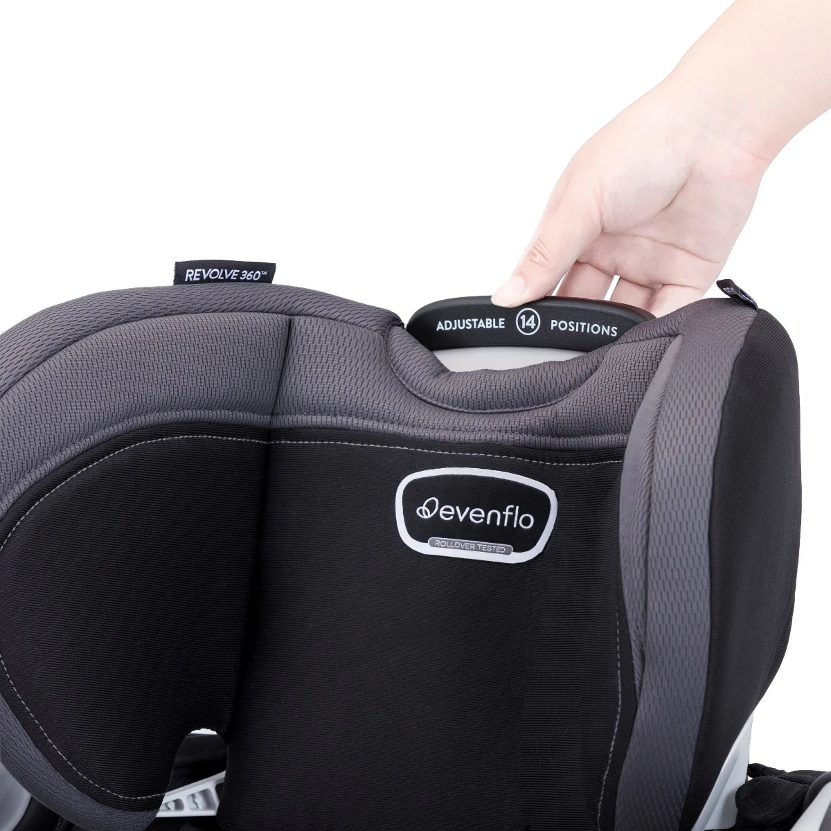 Evenflo - Revolve 360 Extend All-In-One Rotational Car Seat w/Quick Clean Cover (Core+) - Image 6