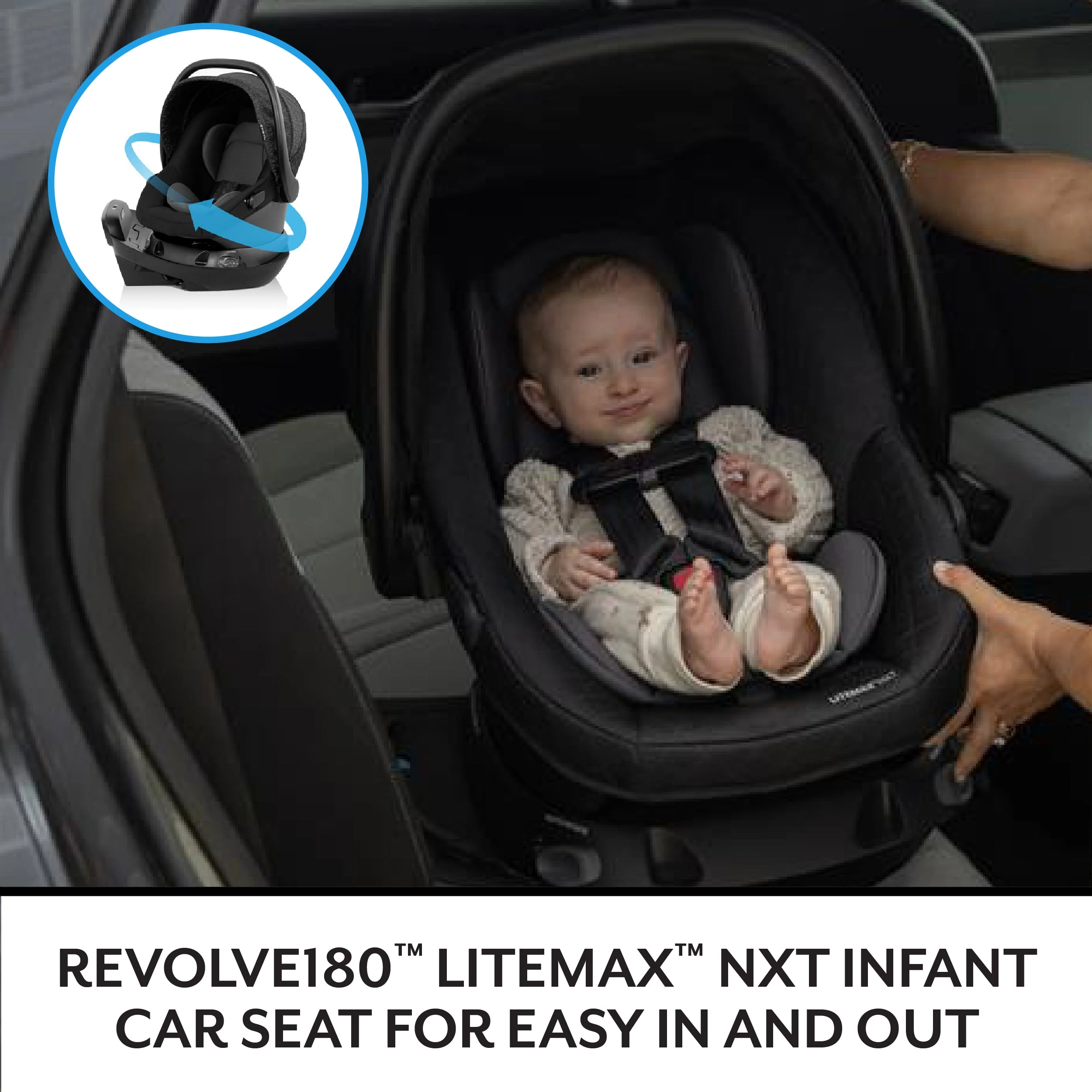 Evenflo - Shyft Intuiti Travel System w/ Revolve180 LiteMax NXT Rotational Infant Car Seat - Image 11