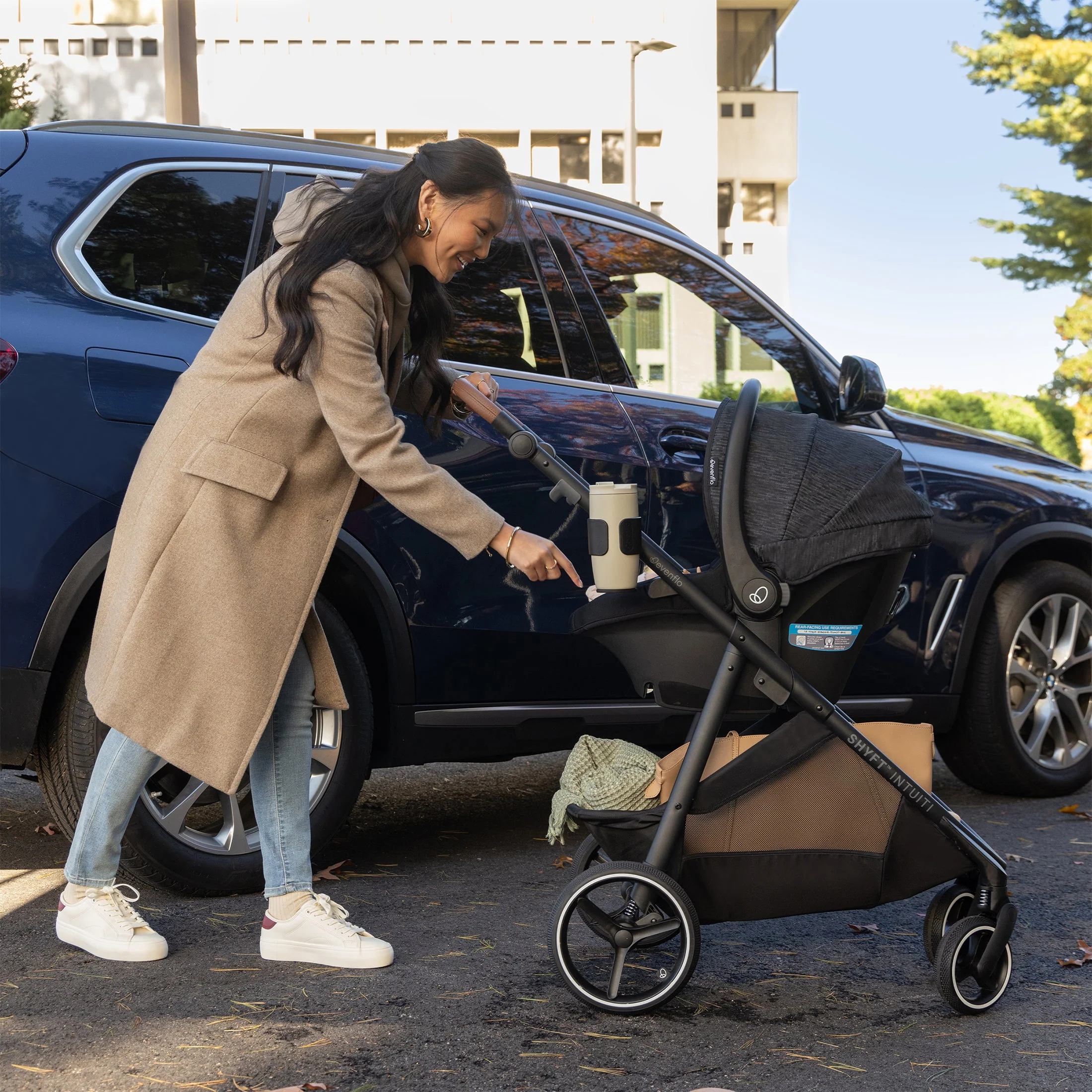 Evenflo - Shyft Intuiti Travel System w/ Revolve180 LiteMax NXT Rotational Infant Car Seat - Image 15