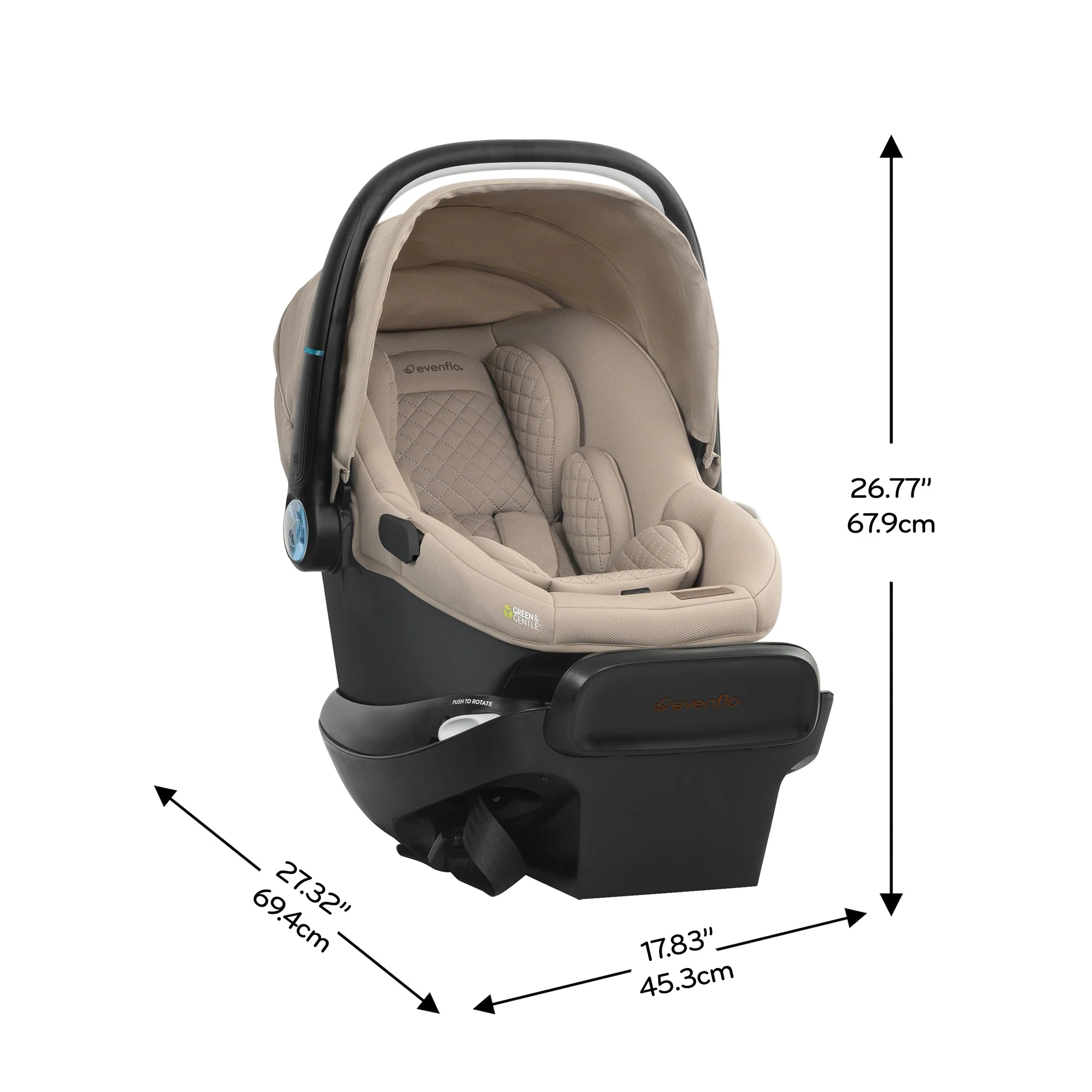 Evenflo - Shyft Intuiti+ Travel System With Revolve180 LiteMax NXT Rotating Infant Car Seat - Image 17
