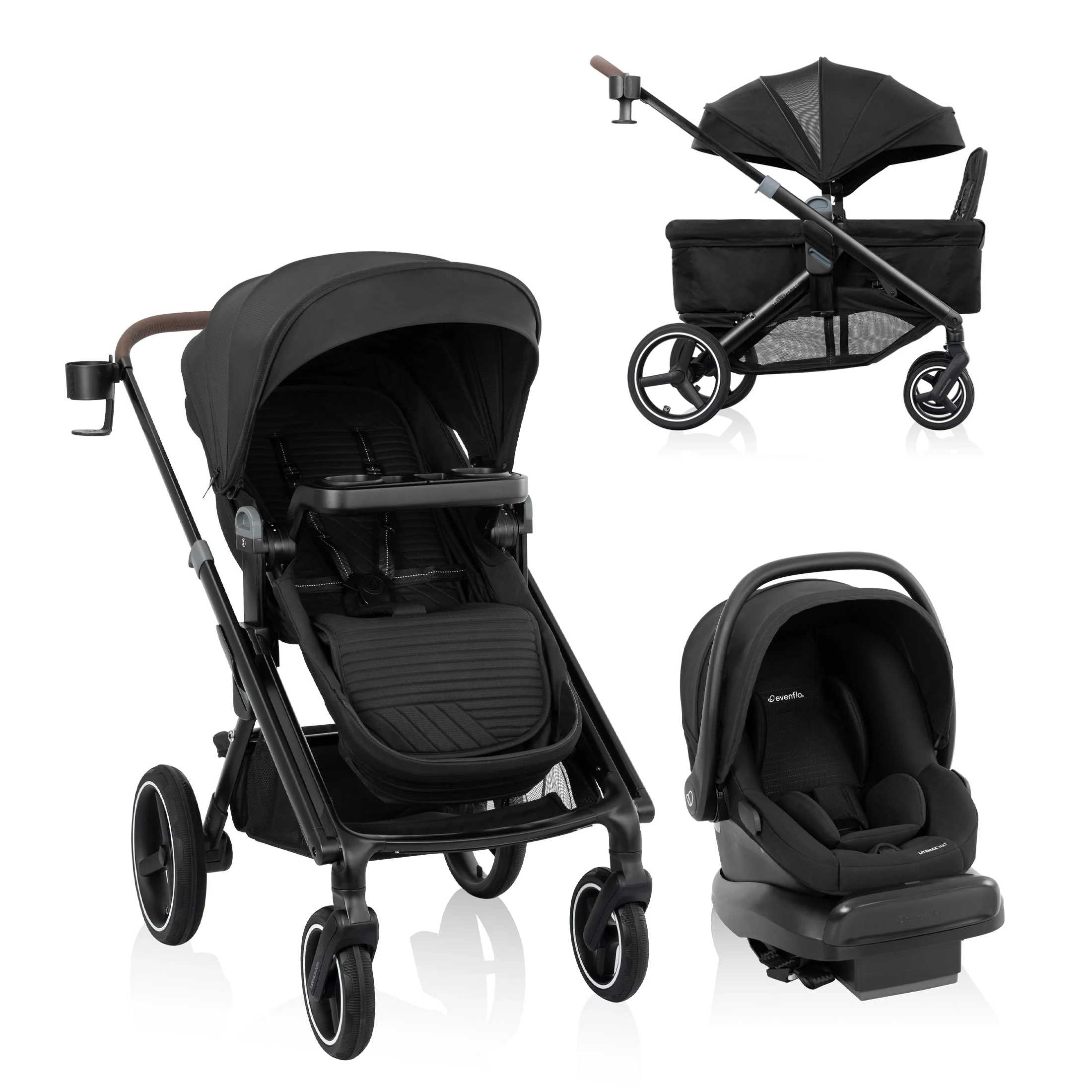 Evenflo - Transformer Stroller to Wagon Travel System + LiteMax NXT Infant Car Seat - Image 2