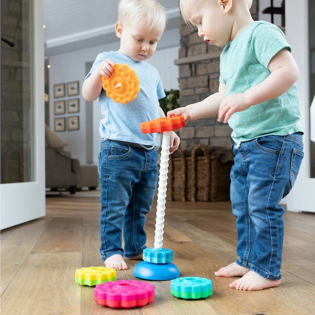 Fat Brain Toys - SpinAgain Stacking Toy - Image 2