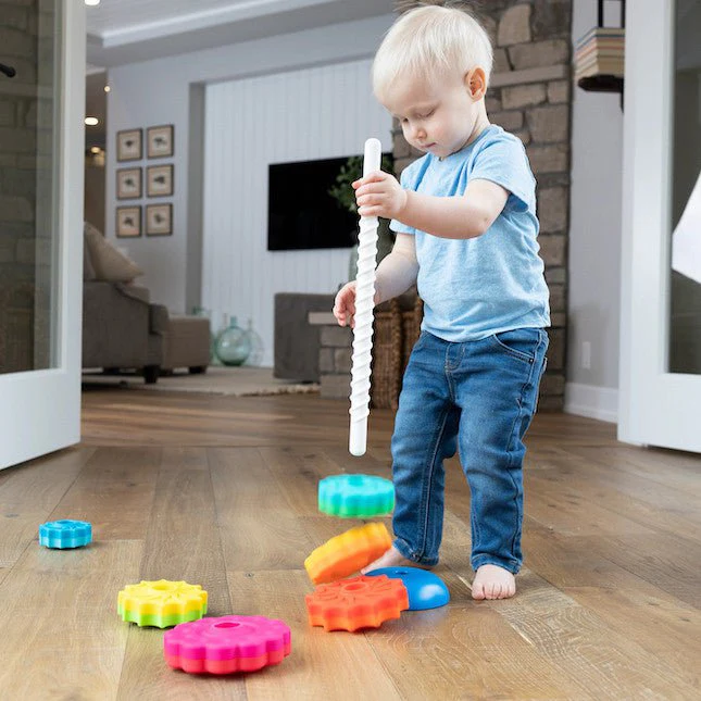 Fat Brain Toys - SpinAgain Stacking Toy - Image 3