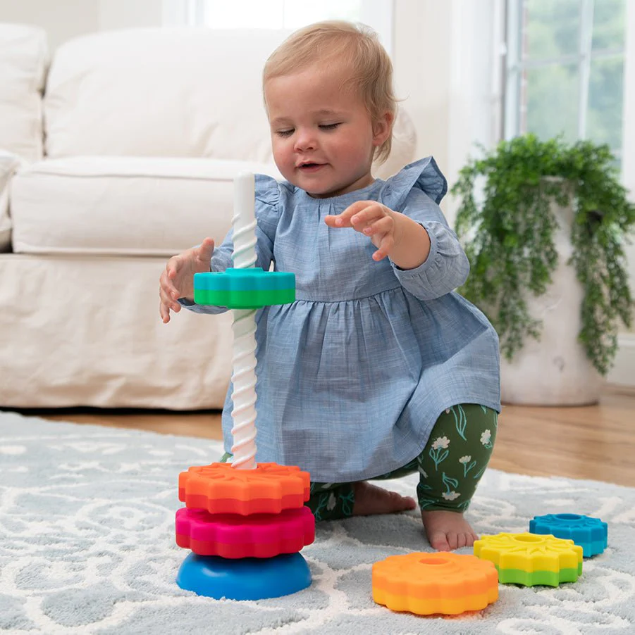 Fat Brain Toys - SpinAgain Stacking Toy - Image 5