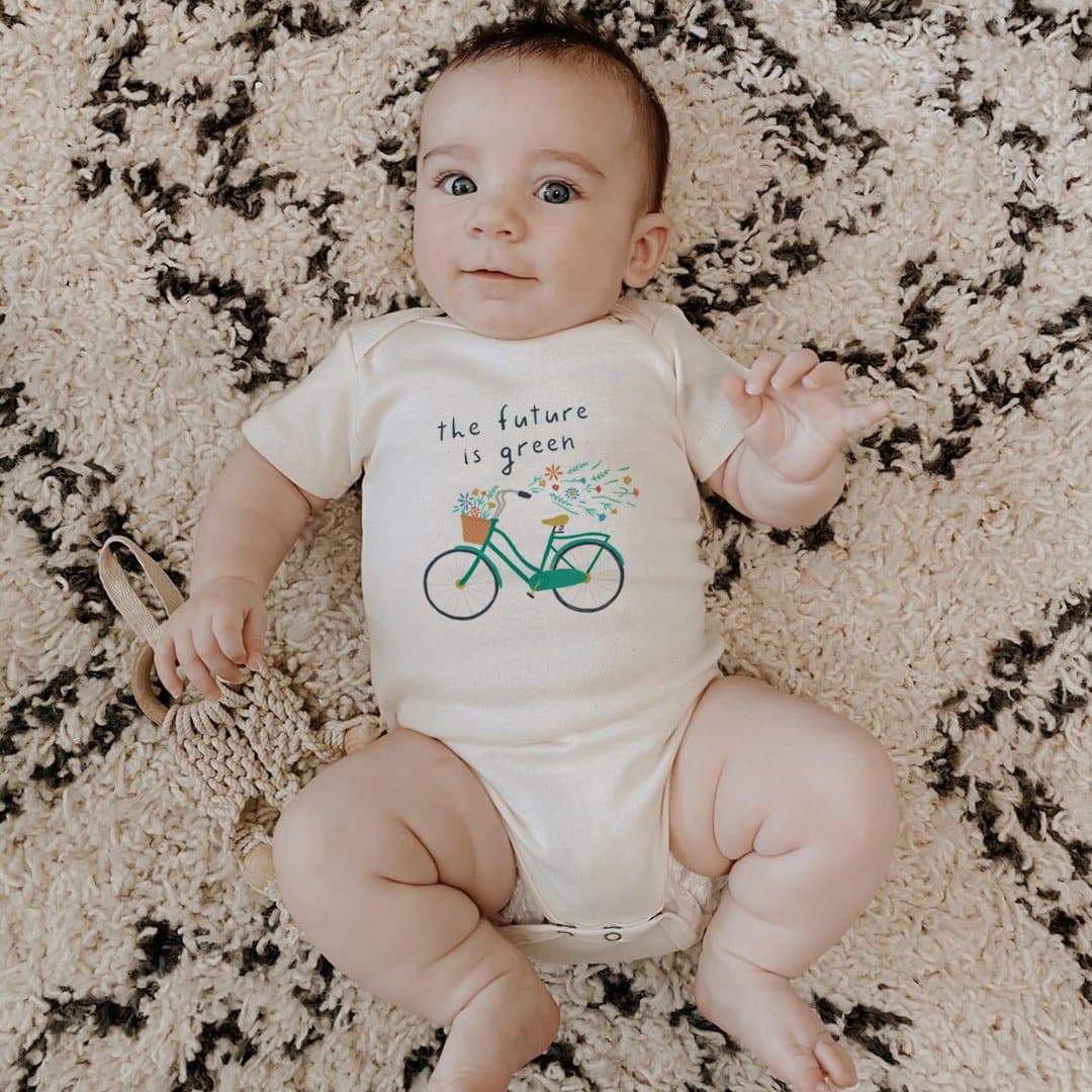 Finn + Emma - Future is Green Graphic Bodysuit - Image 4