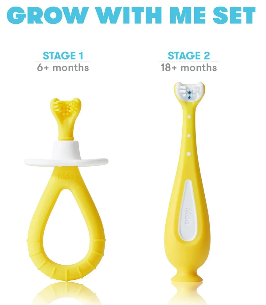 Fridababy - Grow-With-Me Training Toothbrush Set 6M+ - Image 2