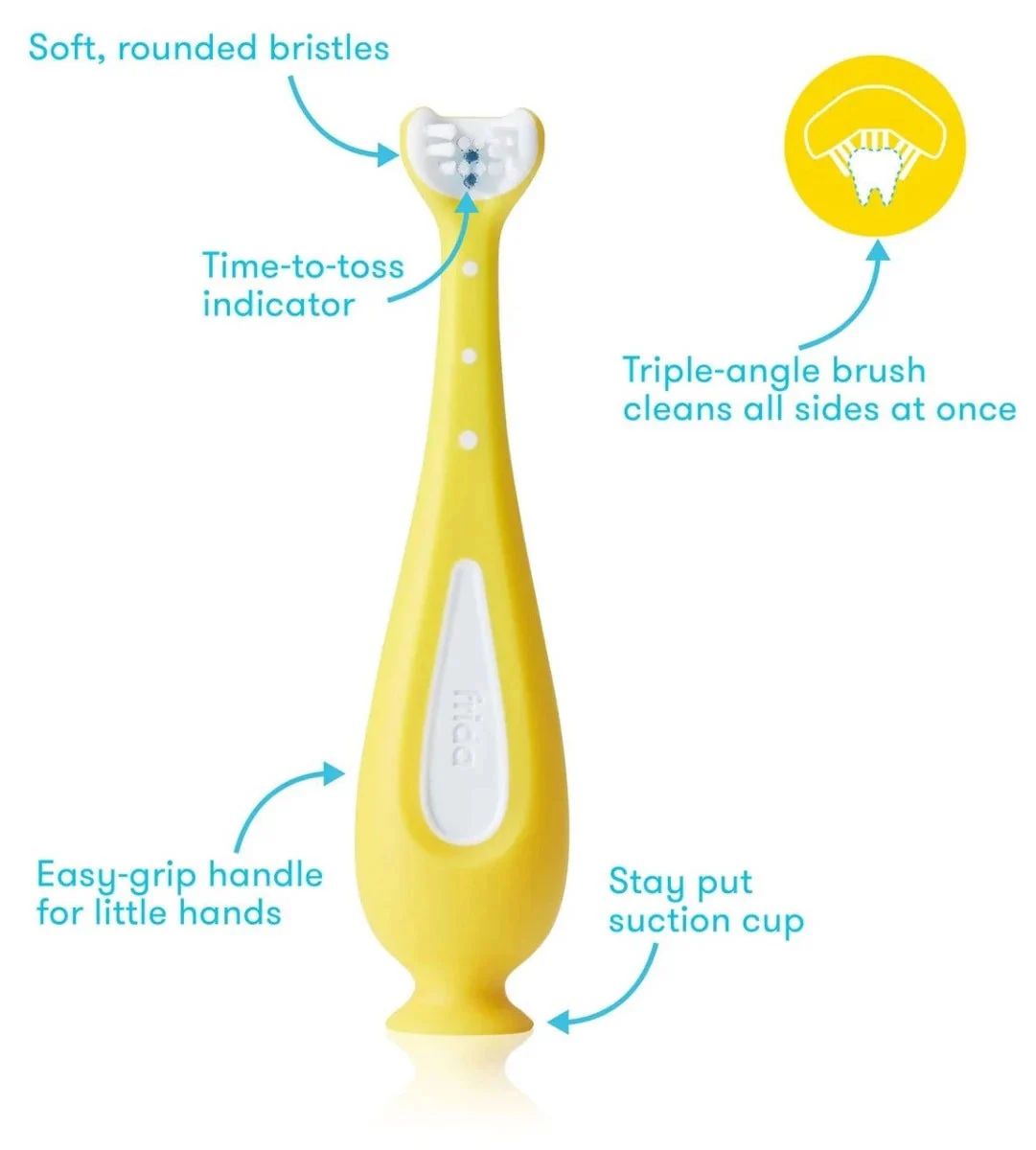 Fridababy - Grow-With-Me Training Toothbrush Set 6M+ - Image 5