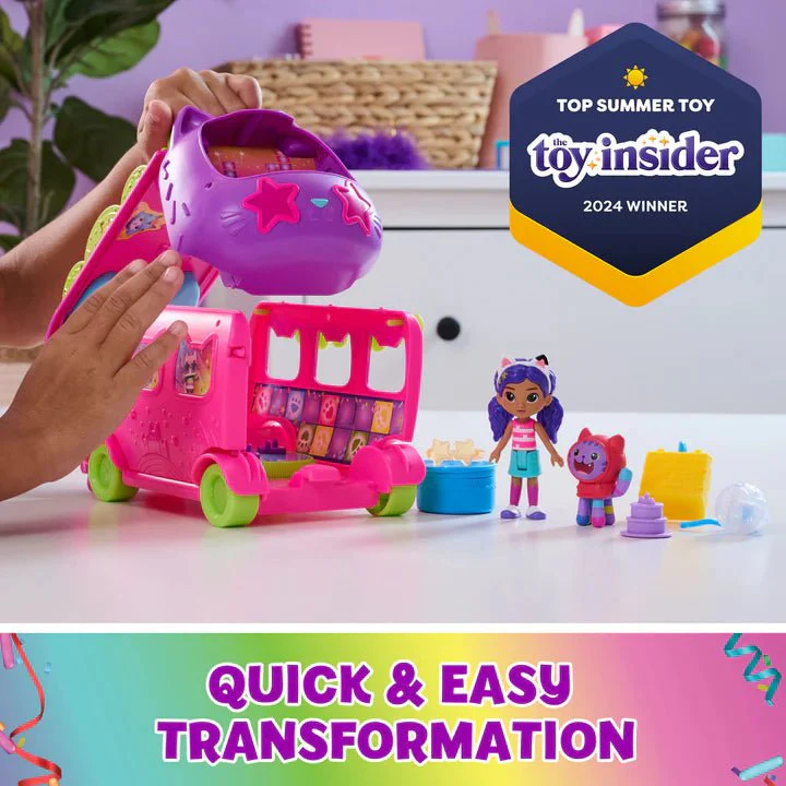 Gabby's Dollhouse - Purrfect Party Bus Play Set - Image 3