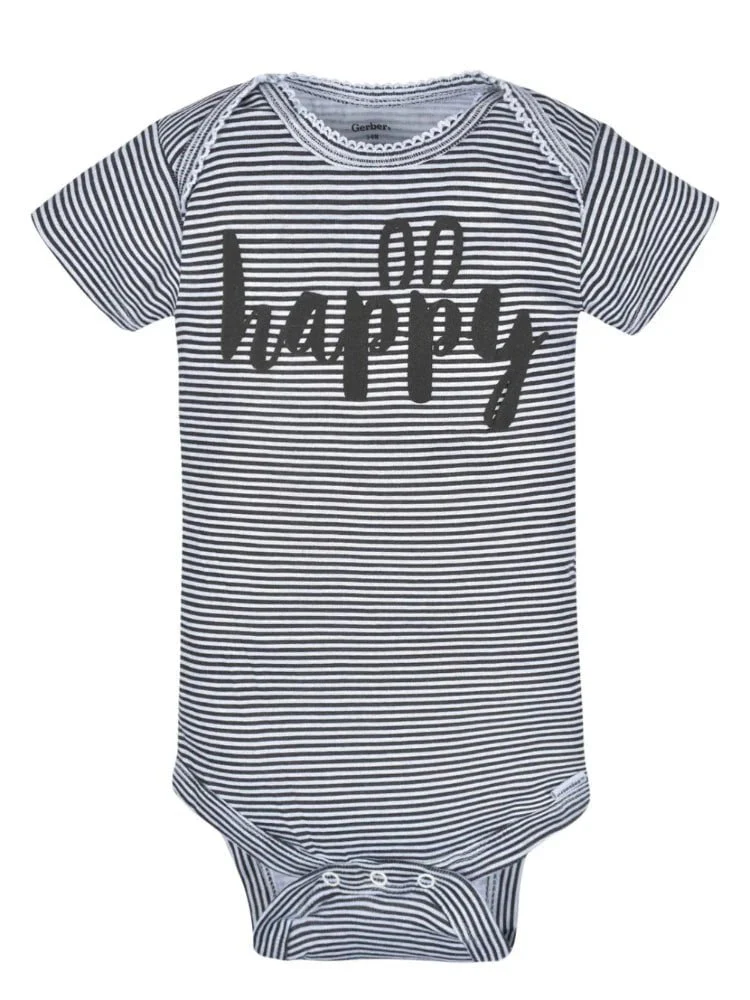 Gerber - Baby Girl Bunny Onesies Bodysuit - 8 Pack - Image 5