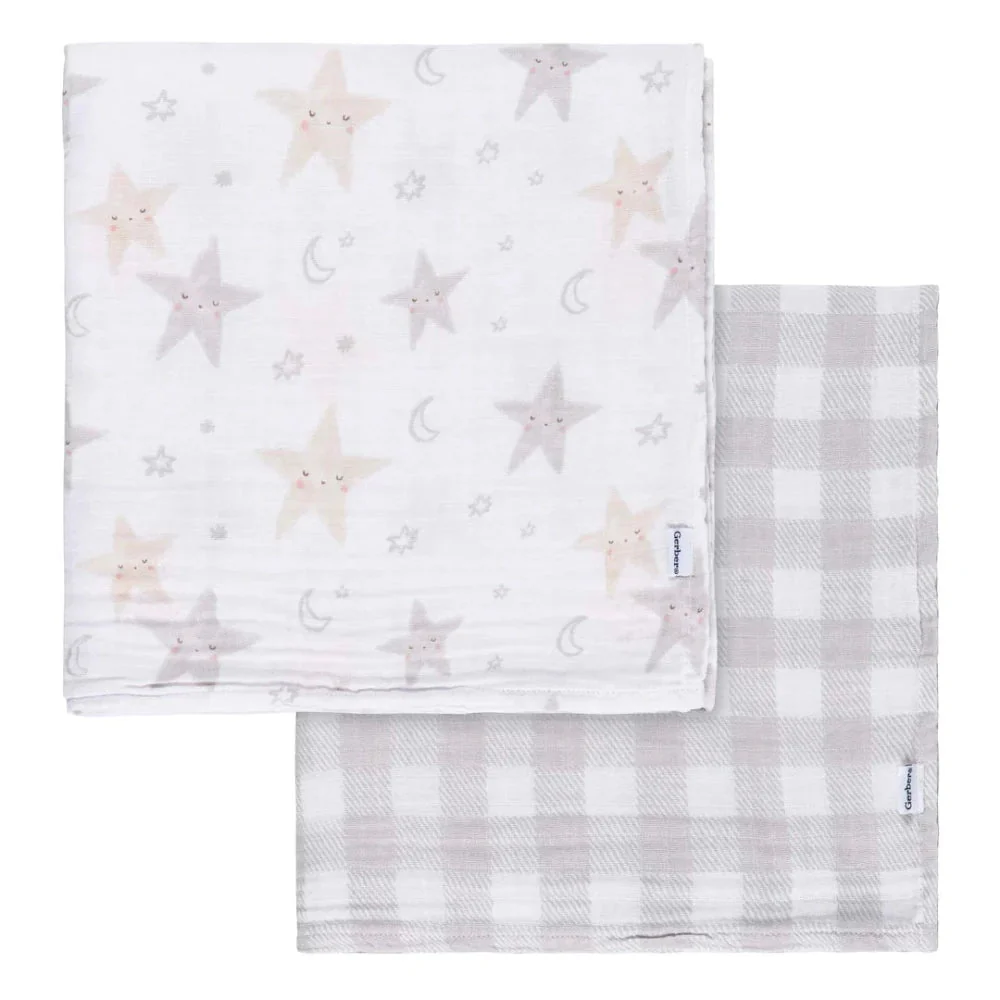 Gerber - Muslin Swaddle Blanket 2PK - Image 13