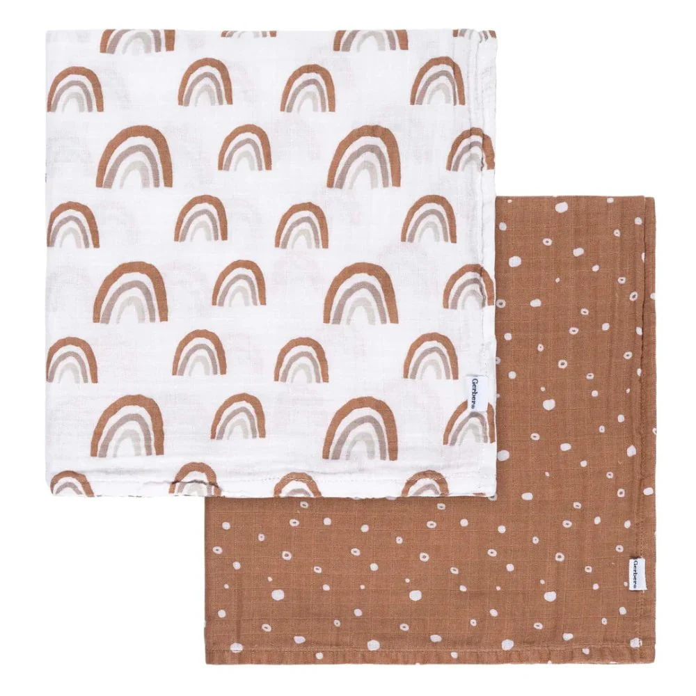 Gerber - Muslin Swaddle Blanket 2PK - Image 4