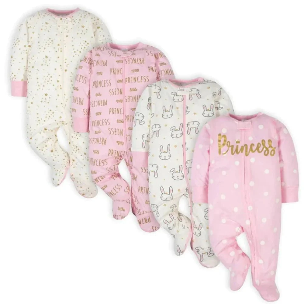 Gerber - Sleep 'N Play Footies - 4PK