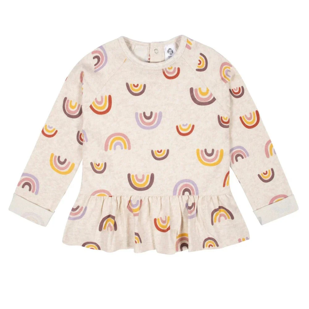 Gerber - Toddler Rainbow Peplum Top & Legging Set - Image 2