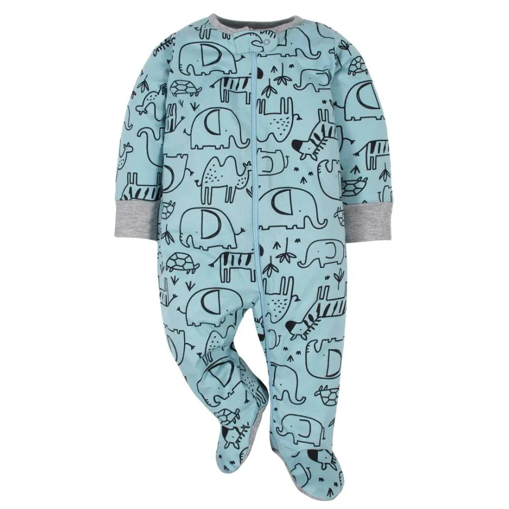 Gerber - Sleep 'N Play Footies with Cuffs - 4PK - Image 4