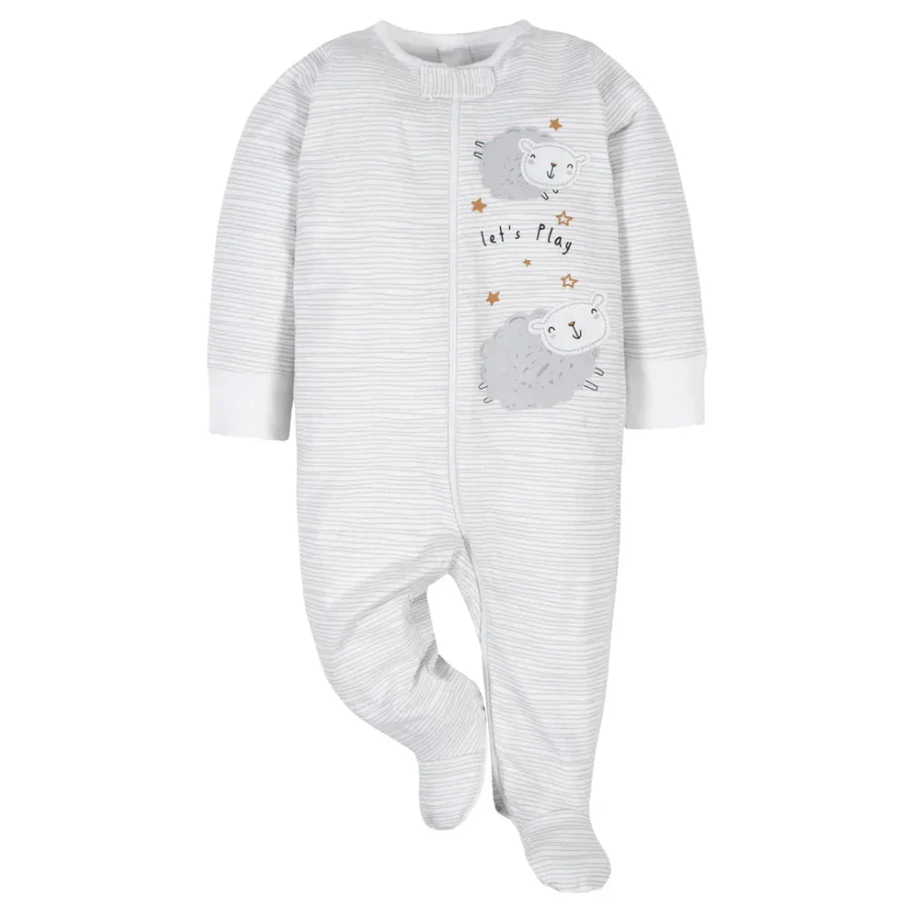 Gerber - Sleep 'N Play Footies with Cuffs - 4PK - Image 7