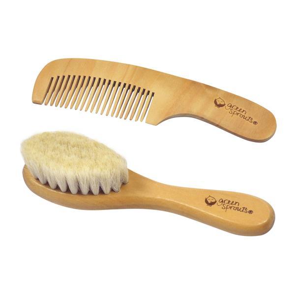 Green Sprouts - Baby Brush & Comb Set Natural