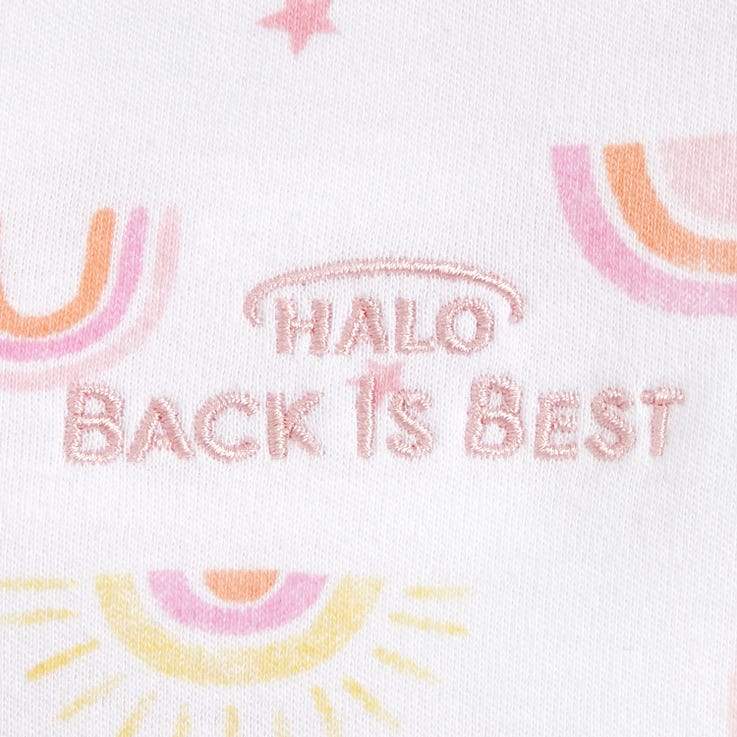 Halo - Cotton Sleepsack Swaddle - Sunshine Rainbows (1.5 Tog) - Image 3