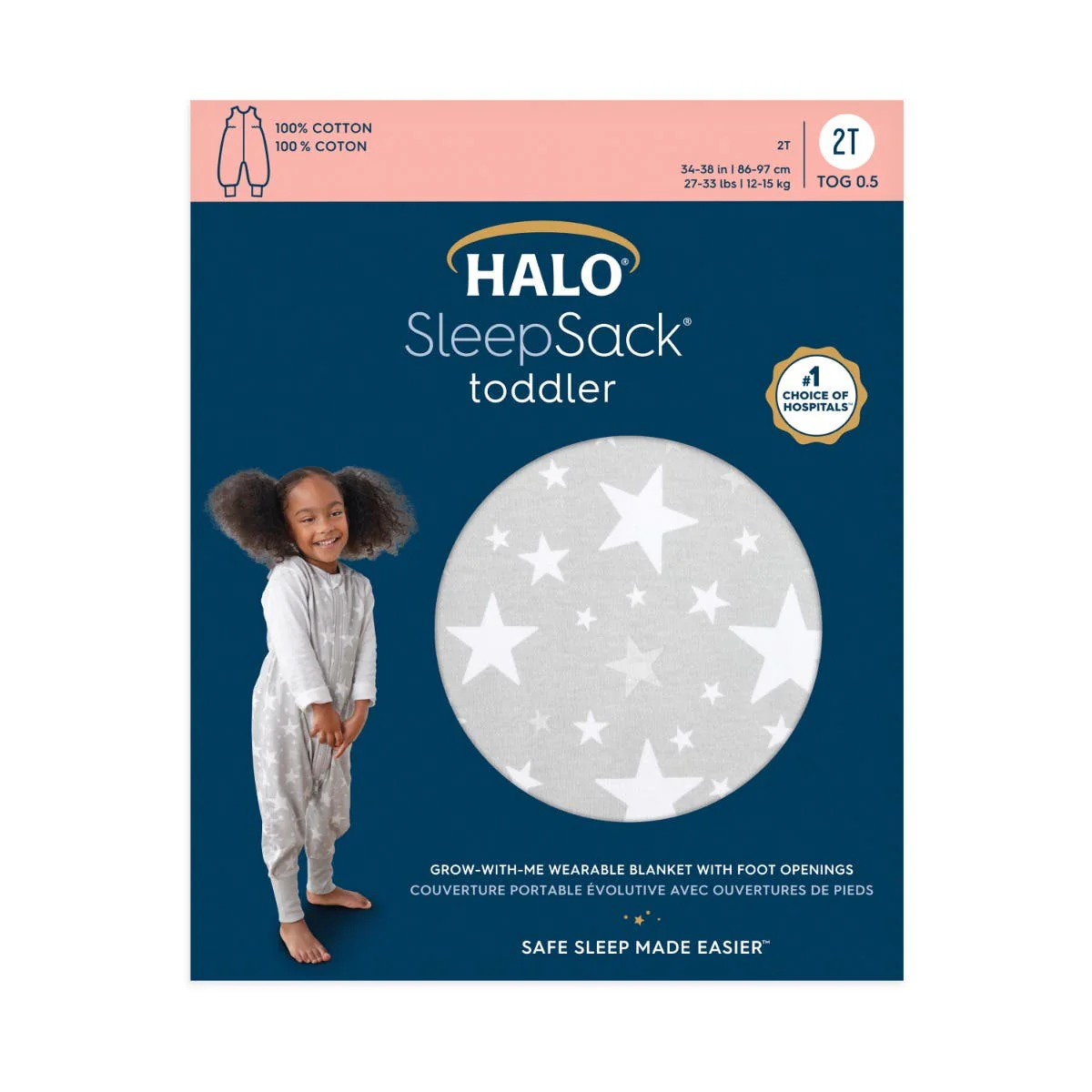 Halo - Sleepsack Wearable Blanket - Toddler (0.5 TOG) - Image 3