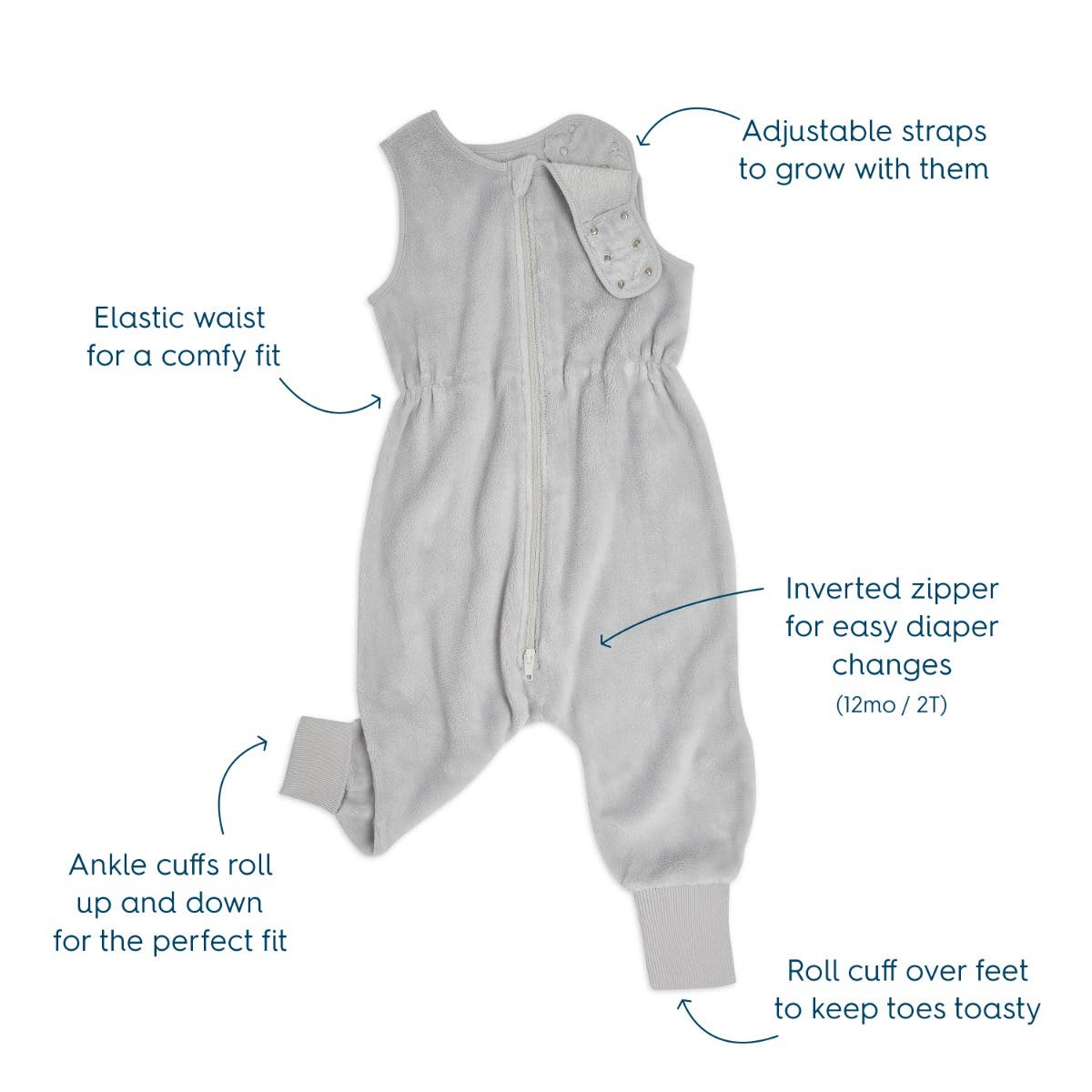 Halo - Sleepsack Wearable Blanket - Toddler (2.0 TOG) - Luxe Fleece - Image 4