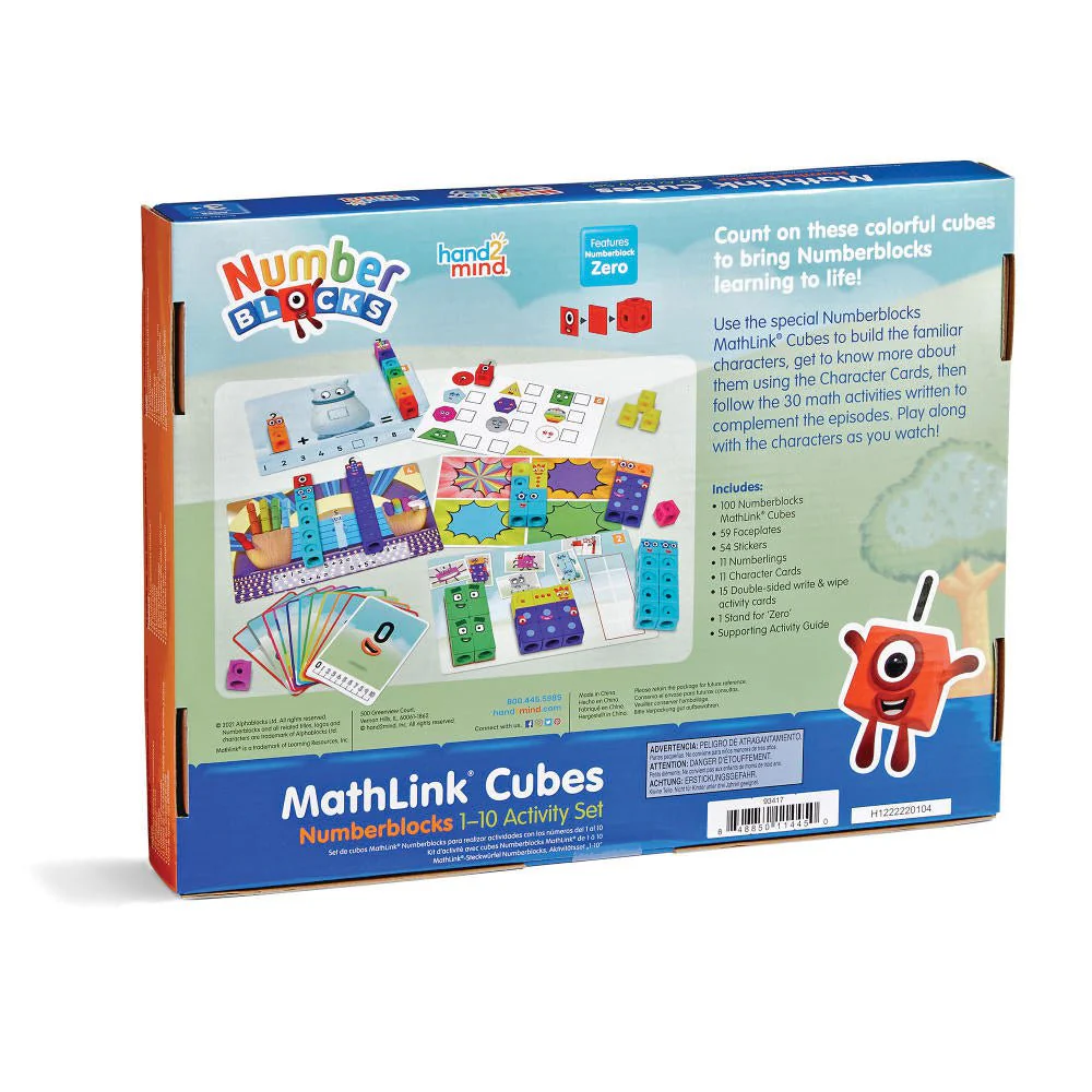 Hand2Mind - Numberblocks - Mathlink Cubes 1-10 Activity Set - Image 2