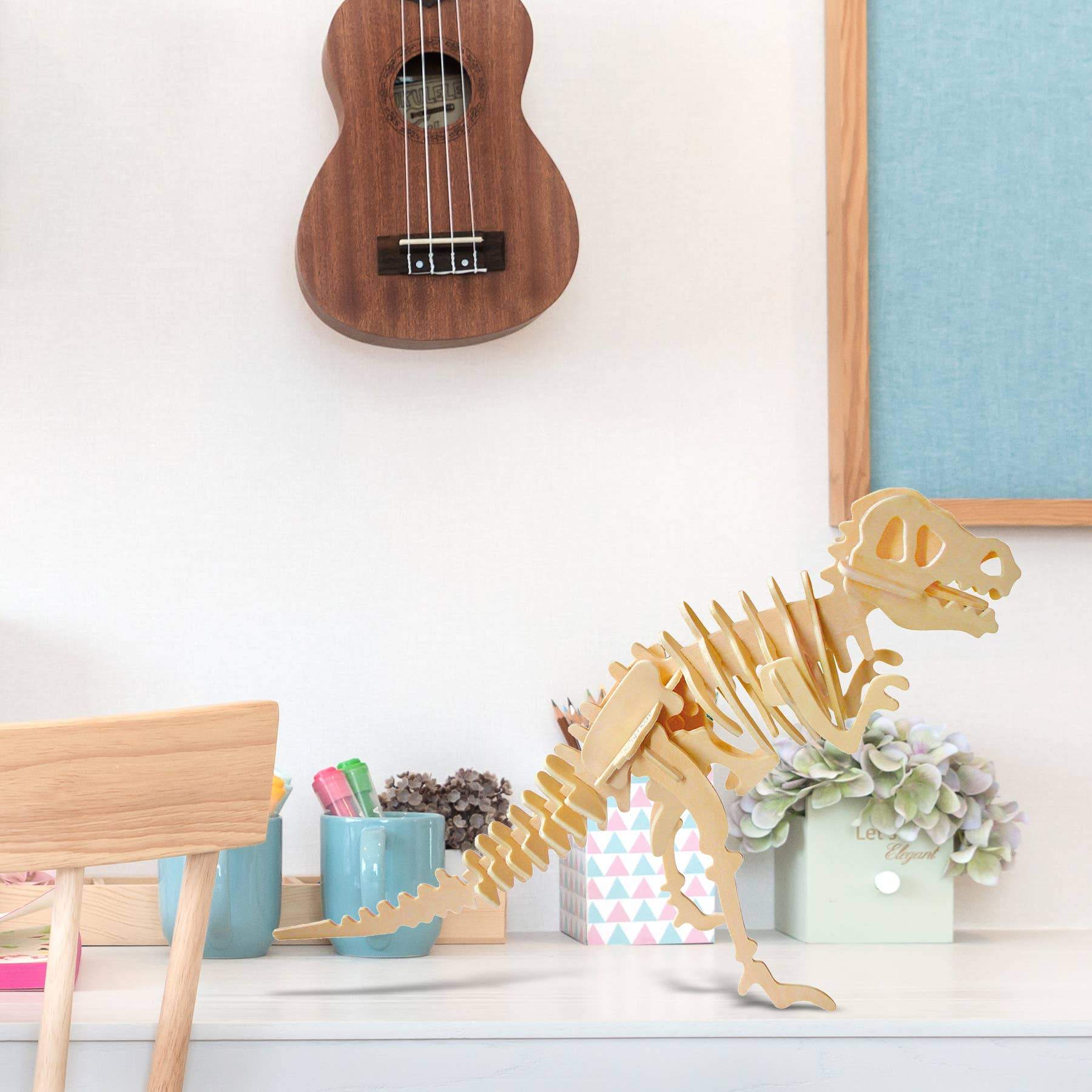 Hands Craft - 3D Wooden Dinosaur Puzzle Set (6 pack) - Image 5