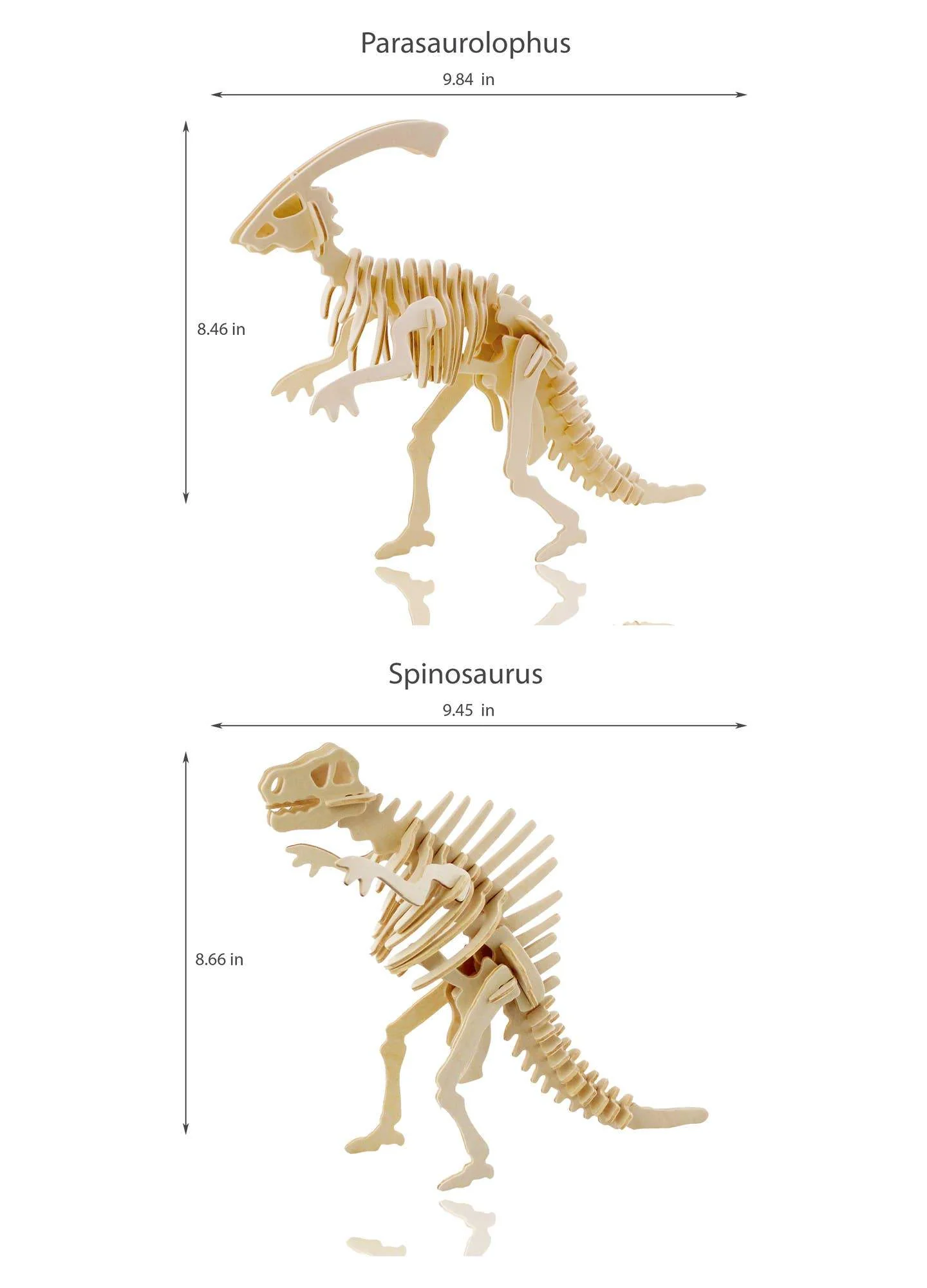 Hands Craft - 3D Wooden Dinosaur Puzzle Set (6 pack) - Image 7