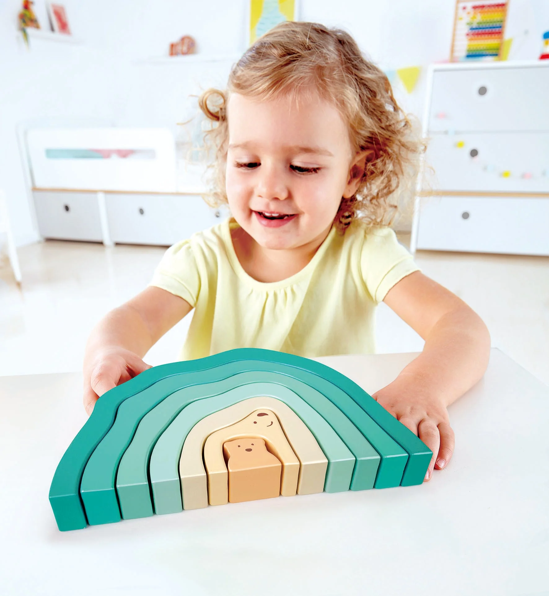 Hape - Arctic Polar Bear Stacking Blocks - Image 3