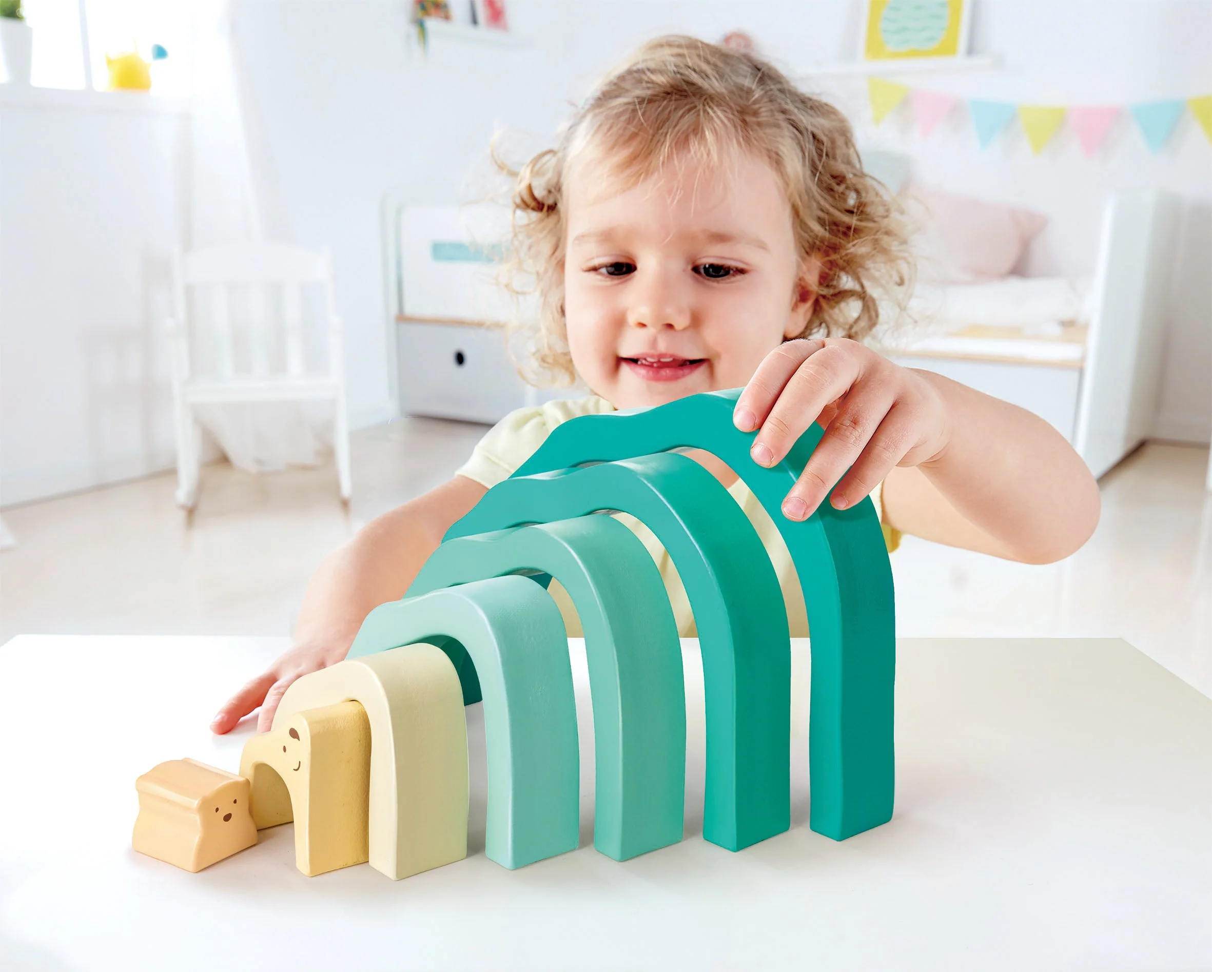 Hape - Arctic Polar Bear Stacking Blocks - Image 4
