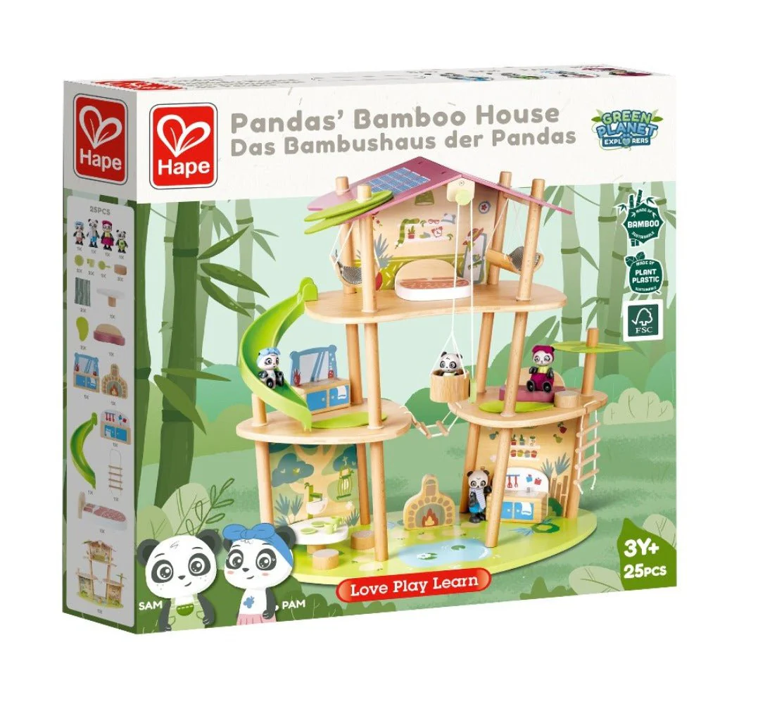 Hape - Bamboo House - Pandas - Image 2