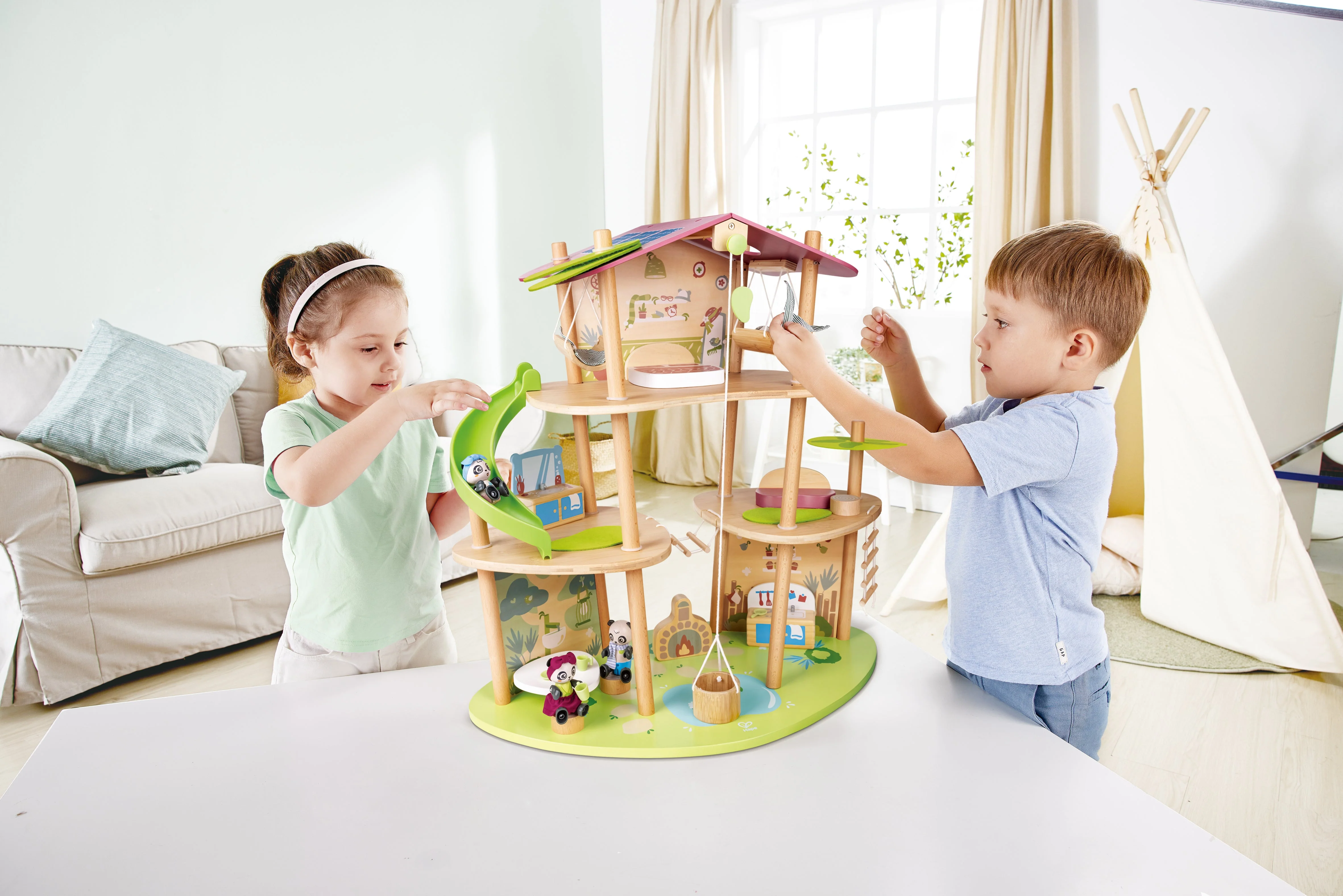 Hape - Bamboo House - Pandas - Image 7