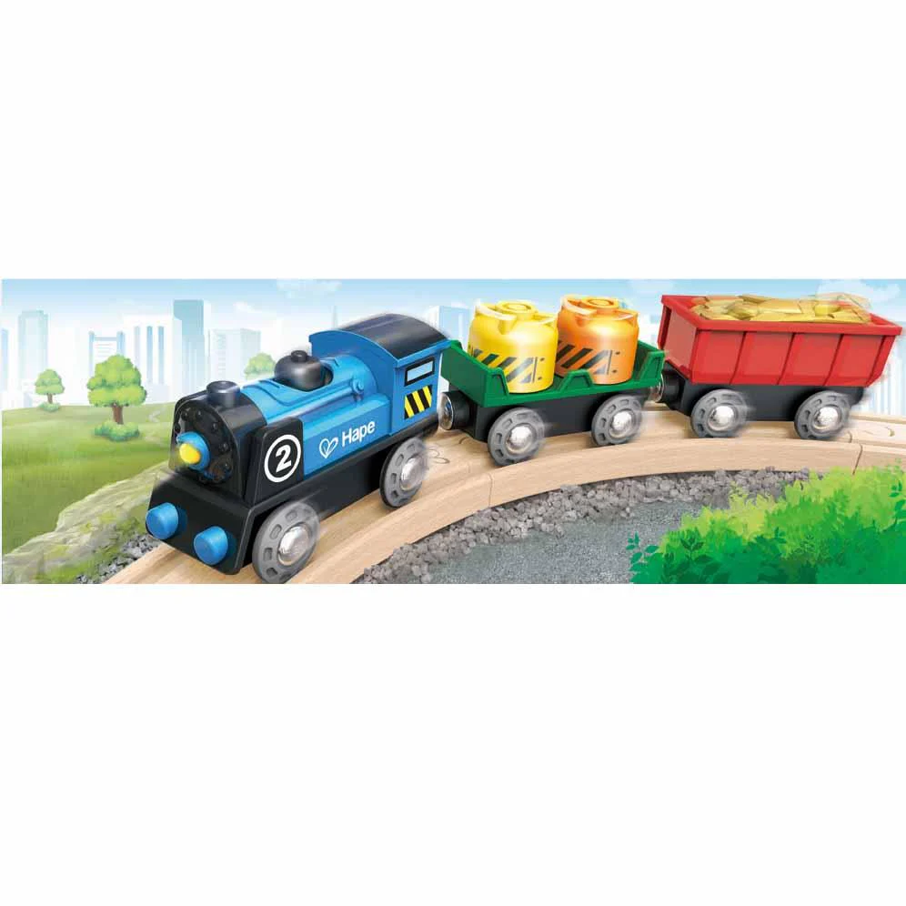 Hape - Battery Powered Rolling-Stock Set - Image 7