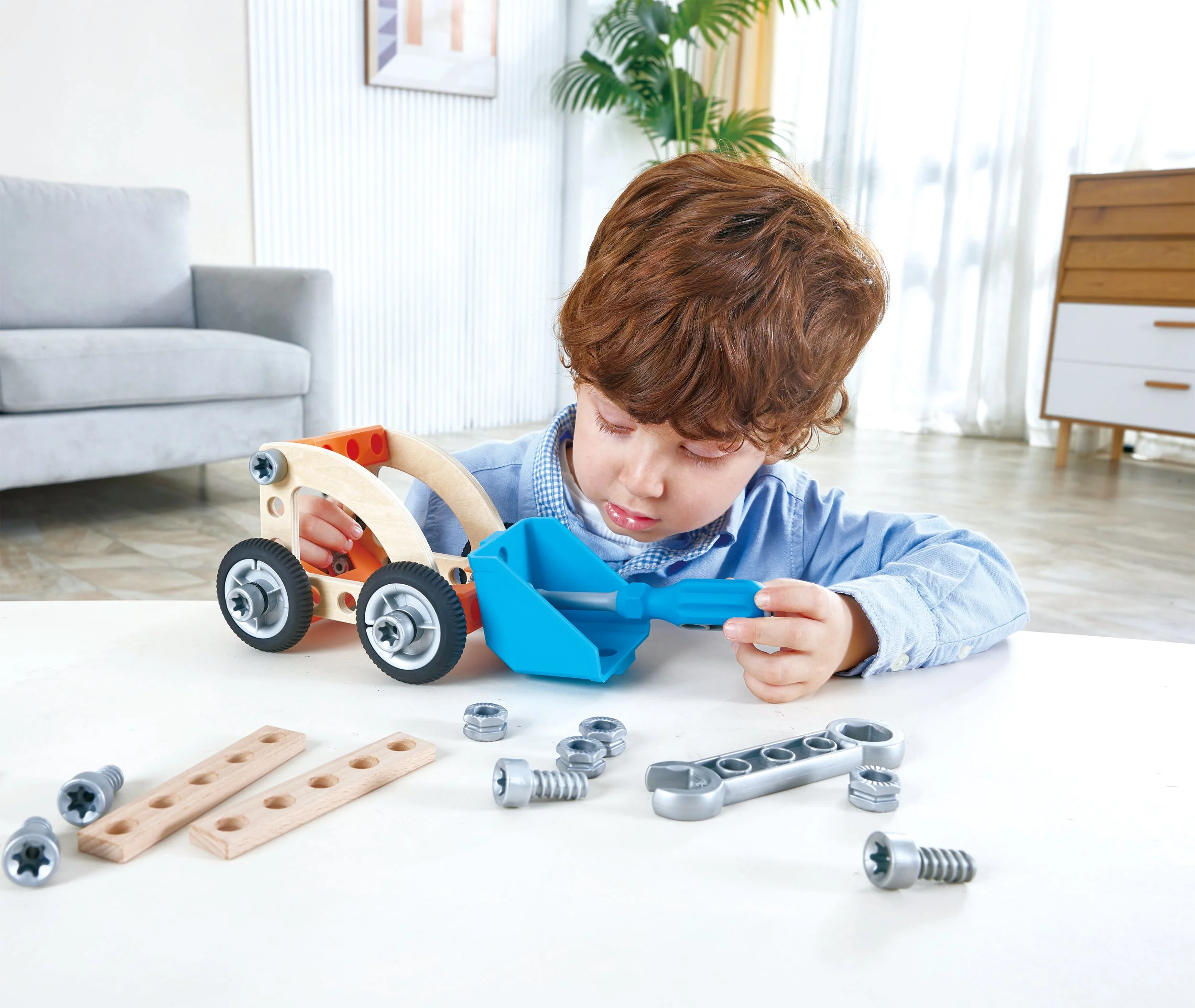 Hape - Build "N" Drive Car Set - Image 3