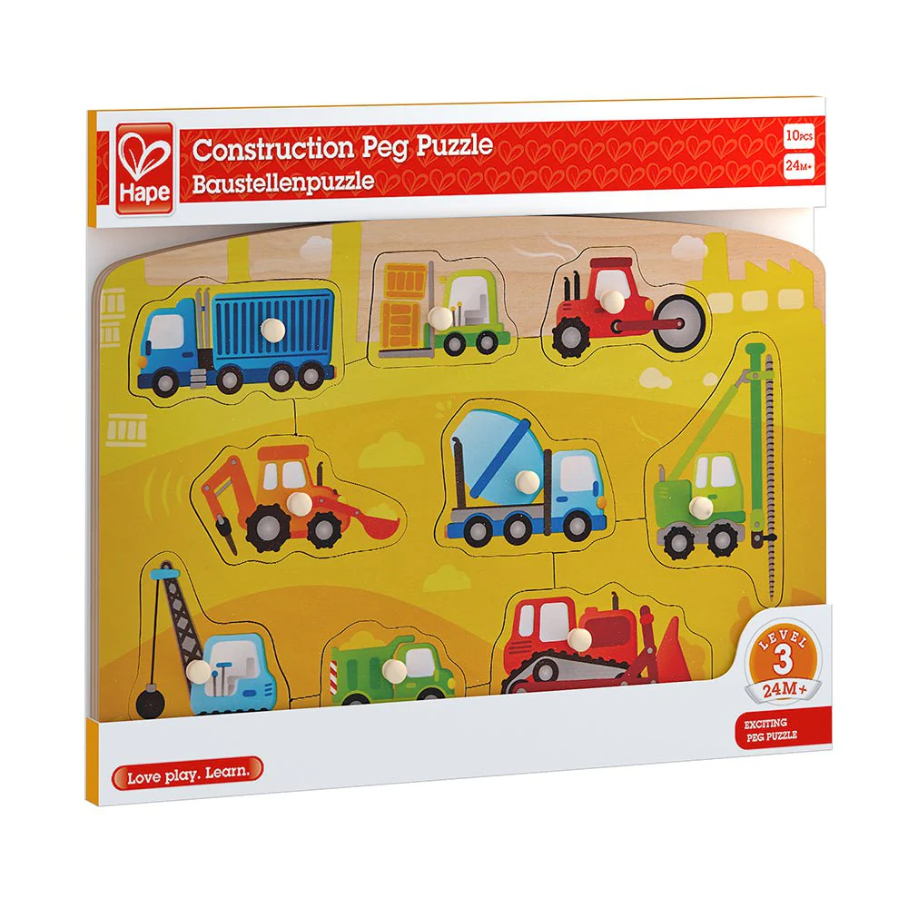 Hape - Construction Peg Puzzle - Image 2