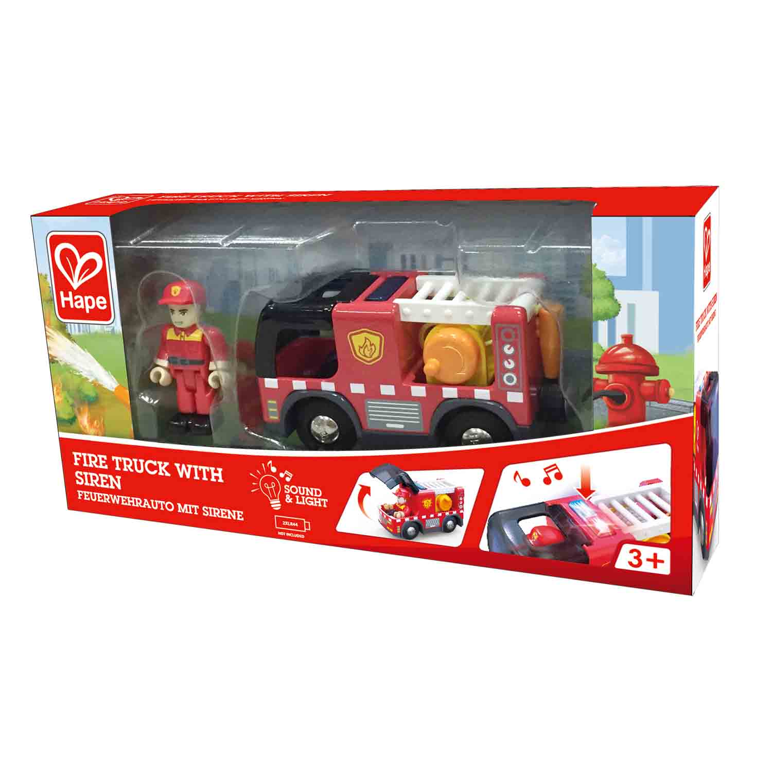 Hape - Fire Truck with Siren - Image 5