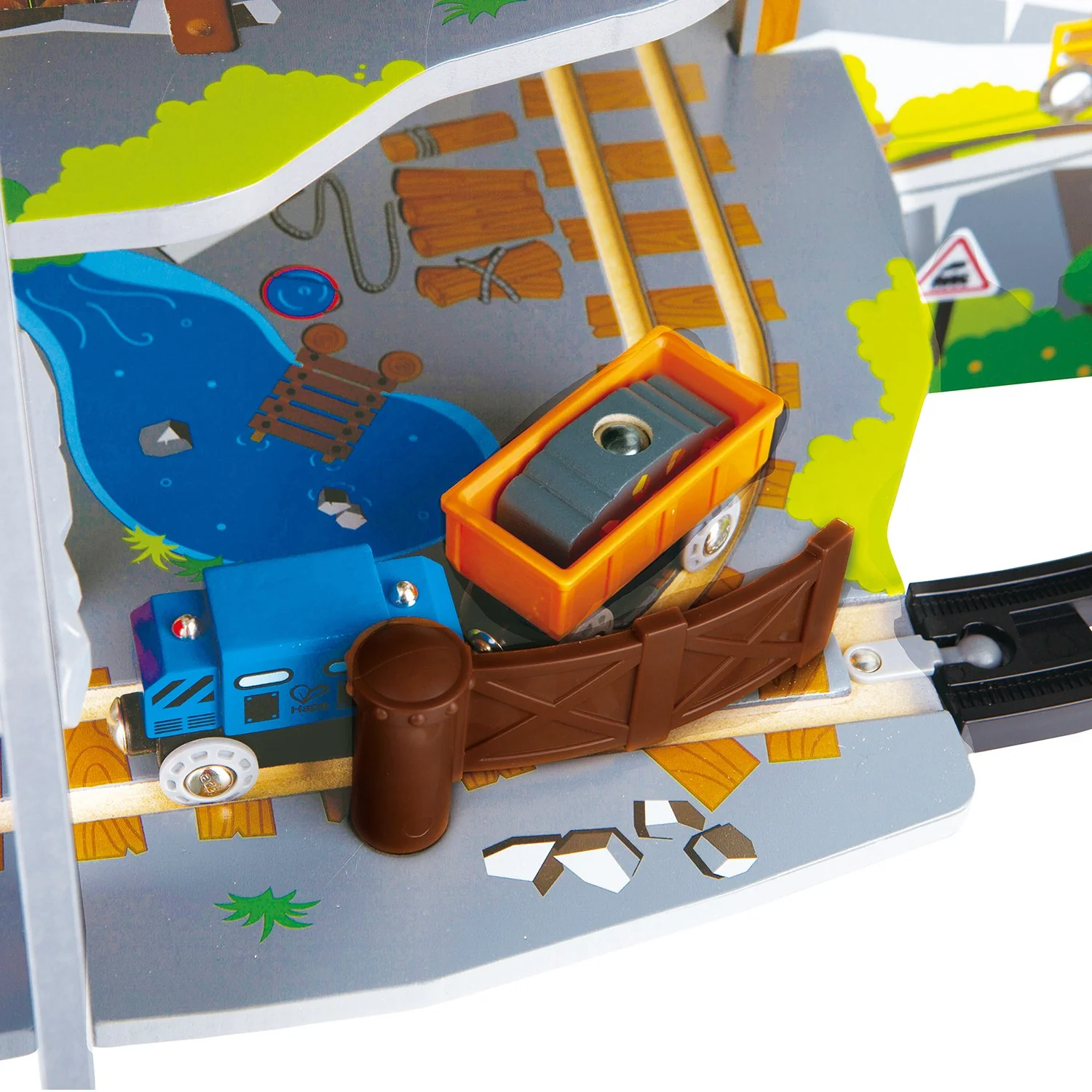 Hape - Mighty Mountain Mine Premium Train Set - Image 3