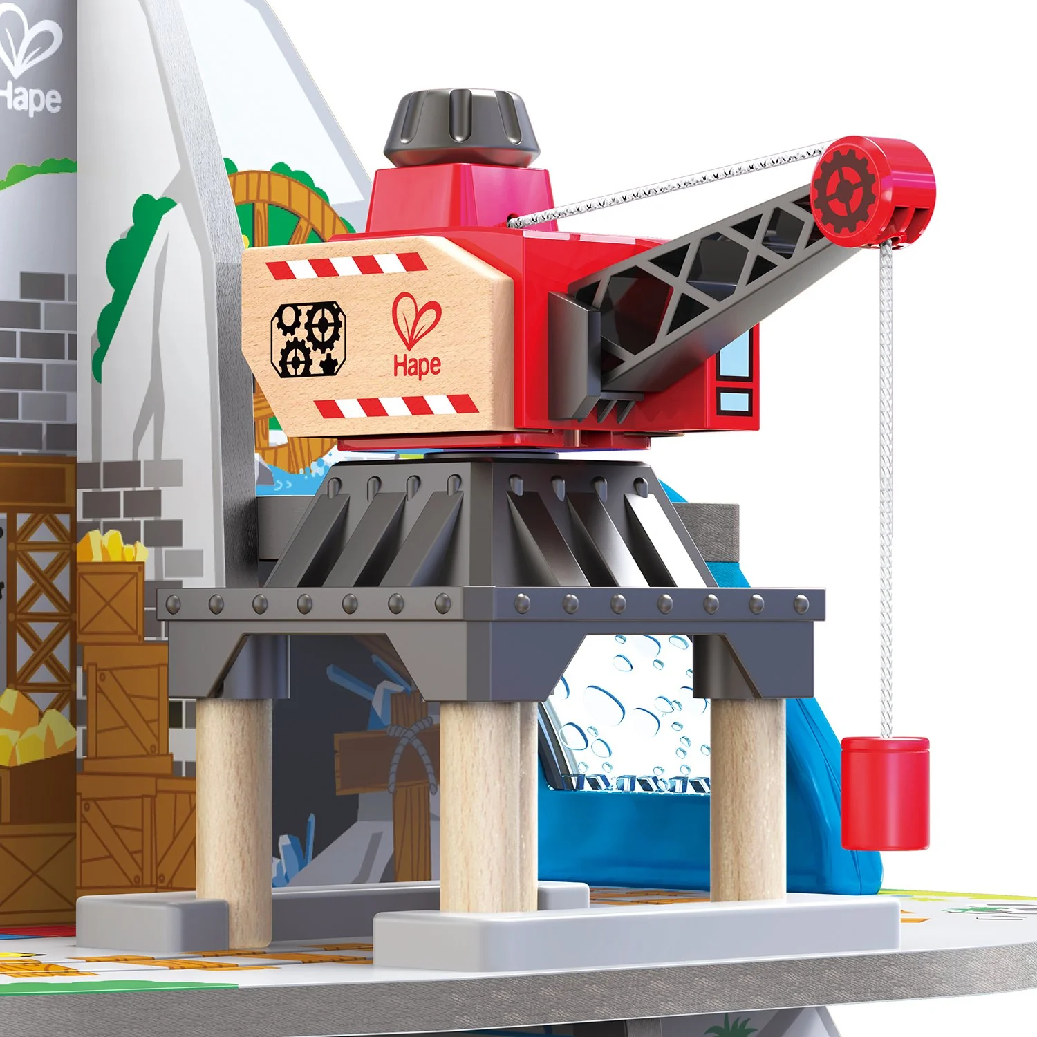 Hape - Mighty Mountain Mine Premium Train Set - Image 6