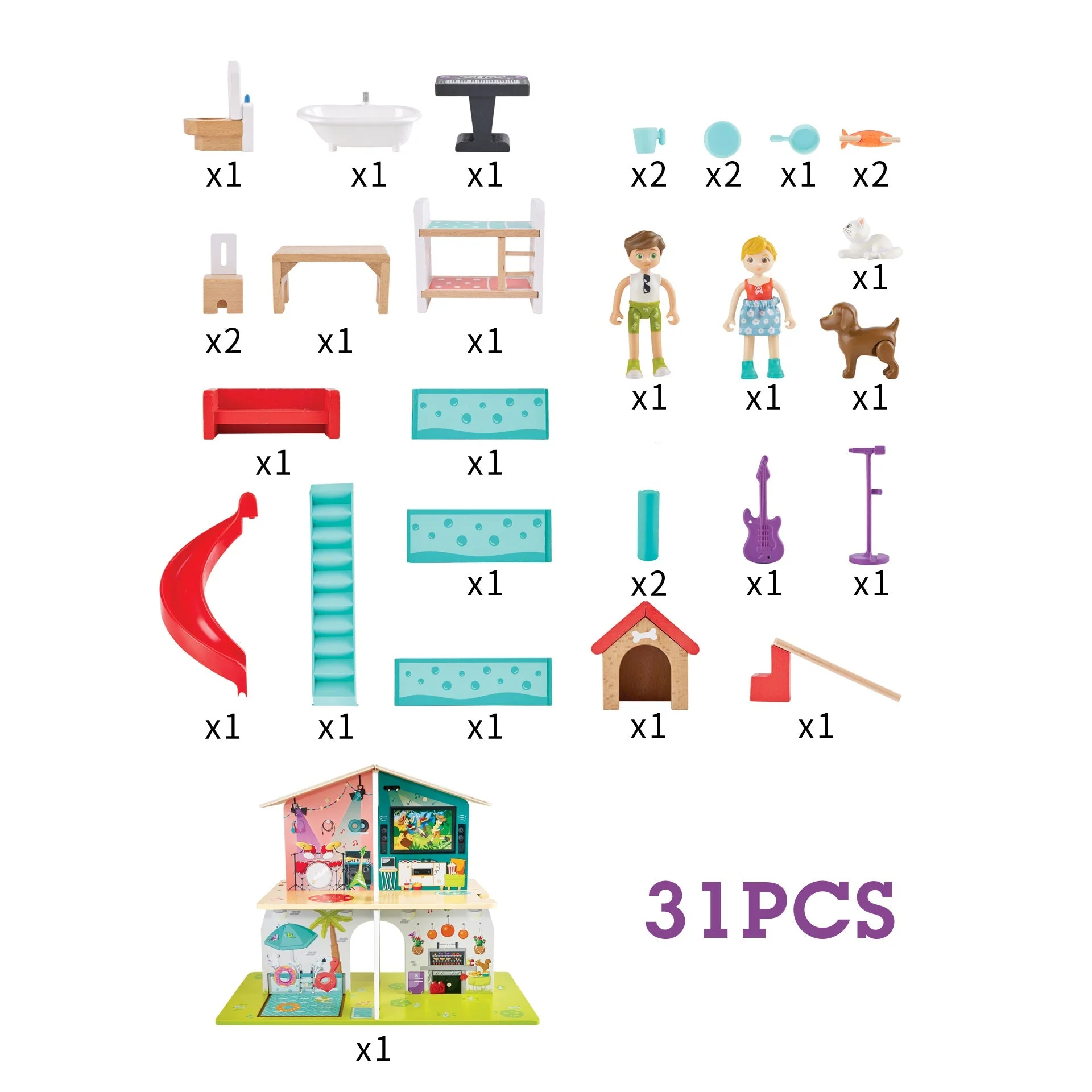 Hape - Musical Dollhouse - Image 4