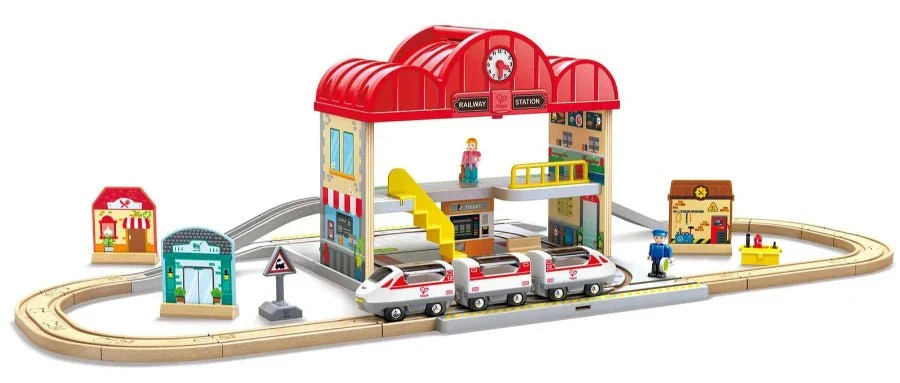 Hape - Portable Train Station Set - Image 2