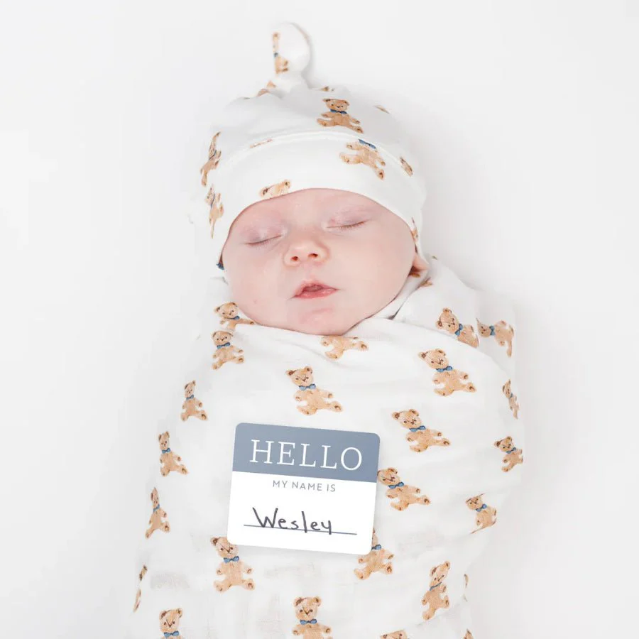 Lulujo - Hello World Blanket & Knotted Hat - Image 6