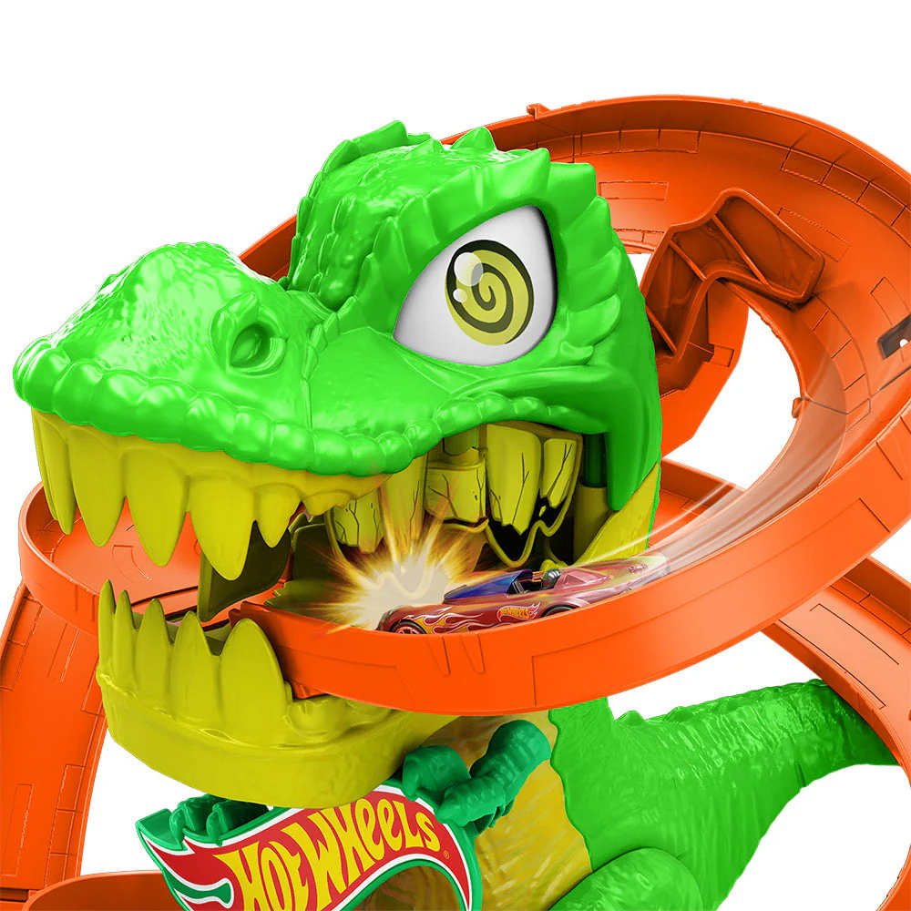 Hot Wheels - City T-Rex Blaze Battle Track Set - Image 4